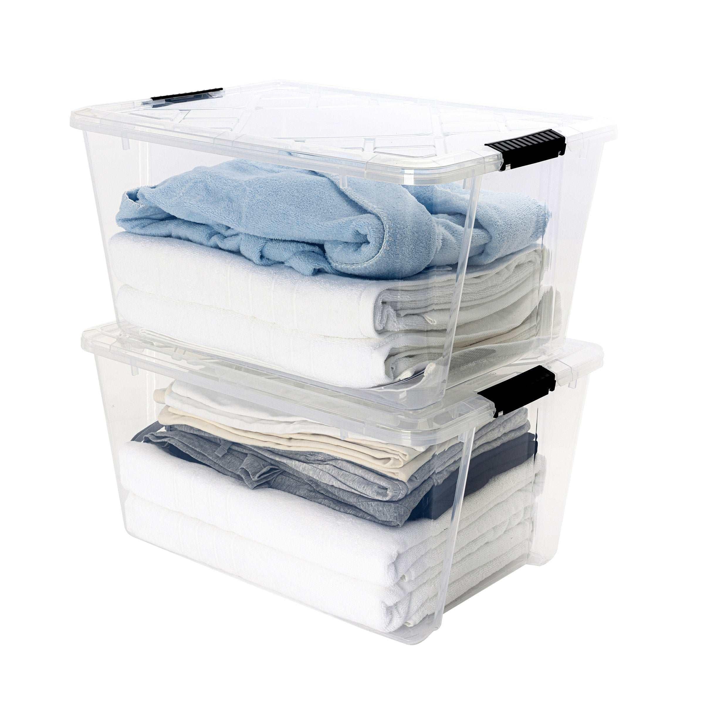 Greenmade InstaView 45 Quart Storage Bin with Latching Lid, 4-pack - Image 3