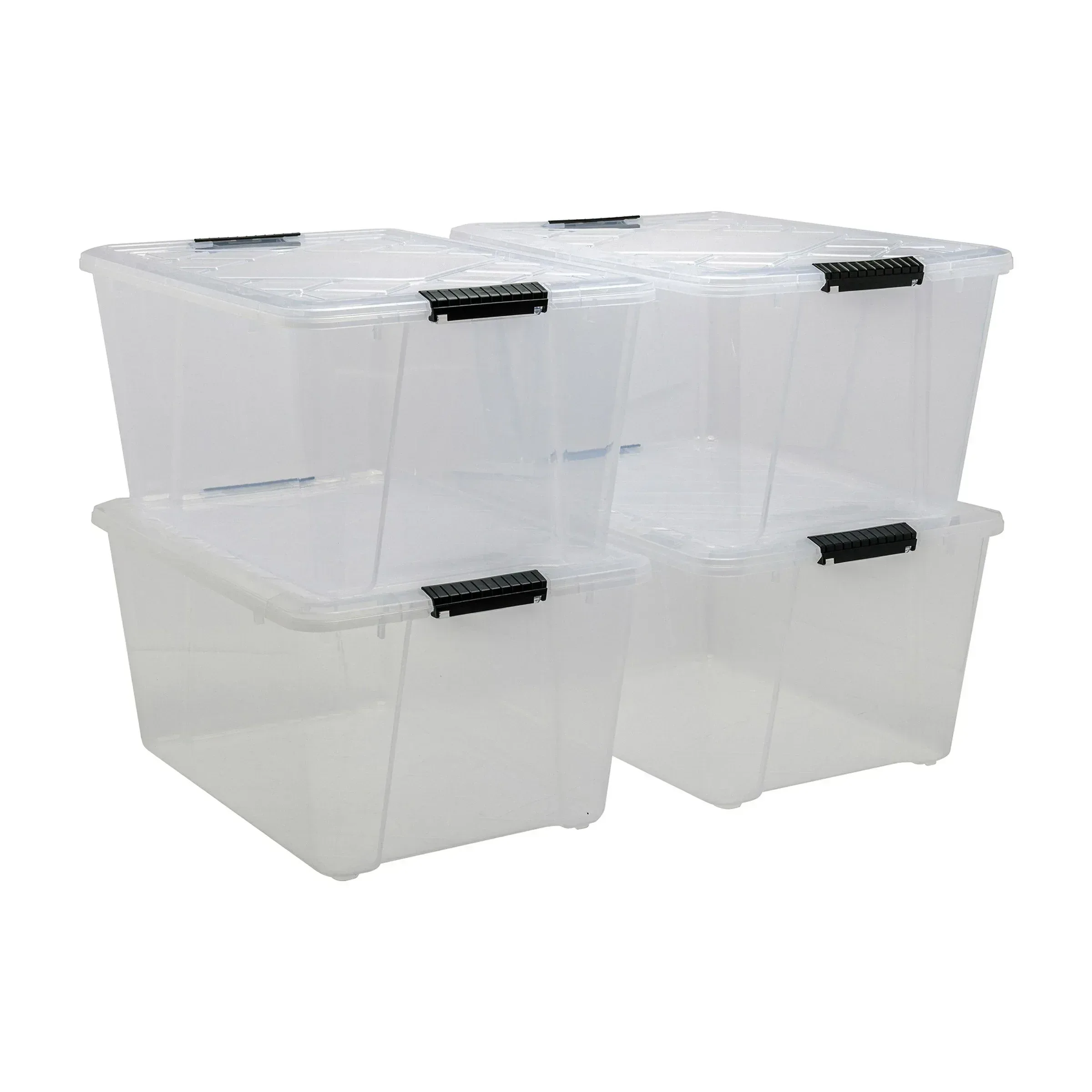 Greenmade InstaView 45 Quart Storage Bin with Latching Lid, 4-pack - Image 5