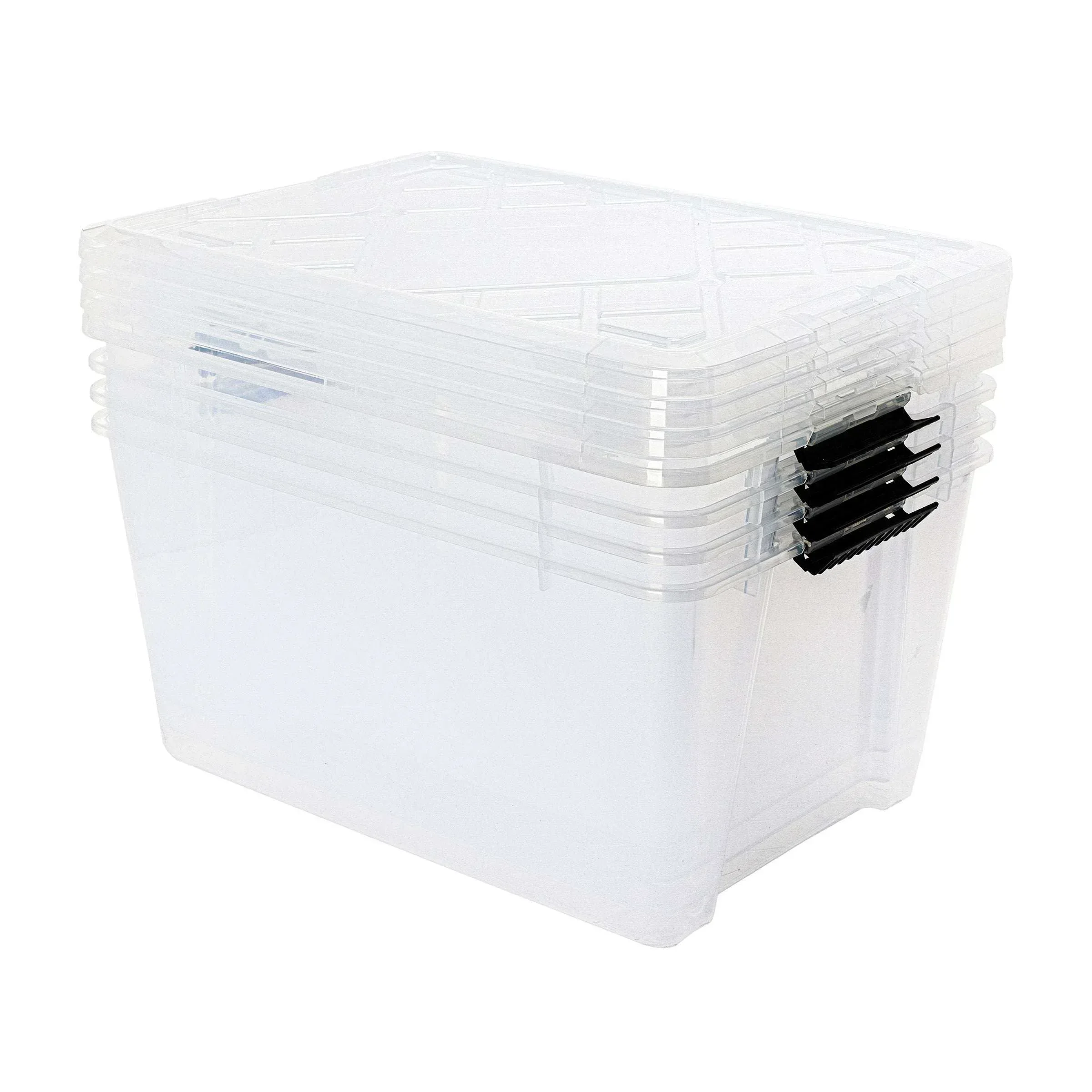 Greenmade InstaView 45 Quart Storage Bin with Latching Lid, 4-pack - Image 6