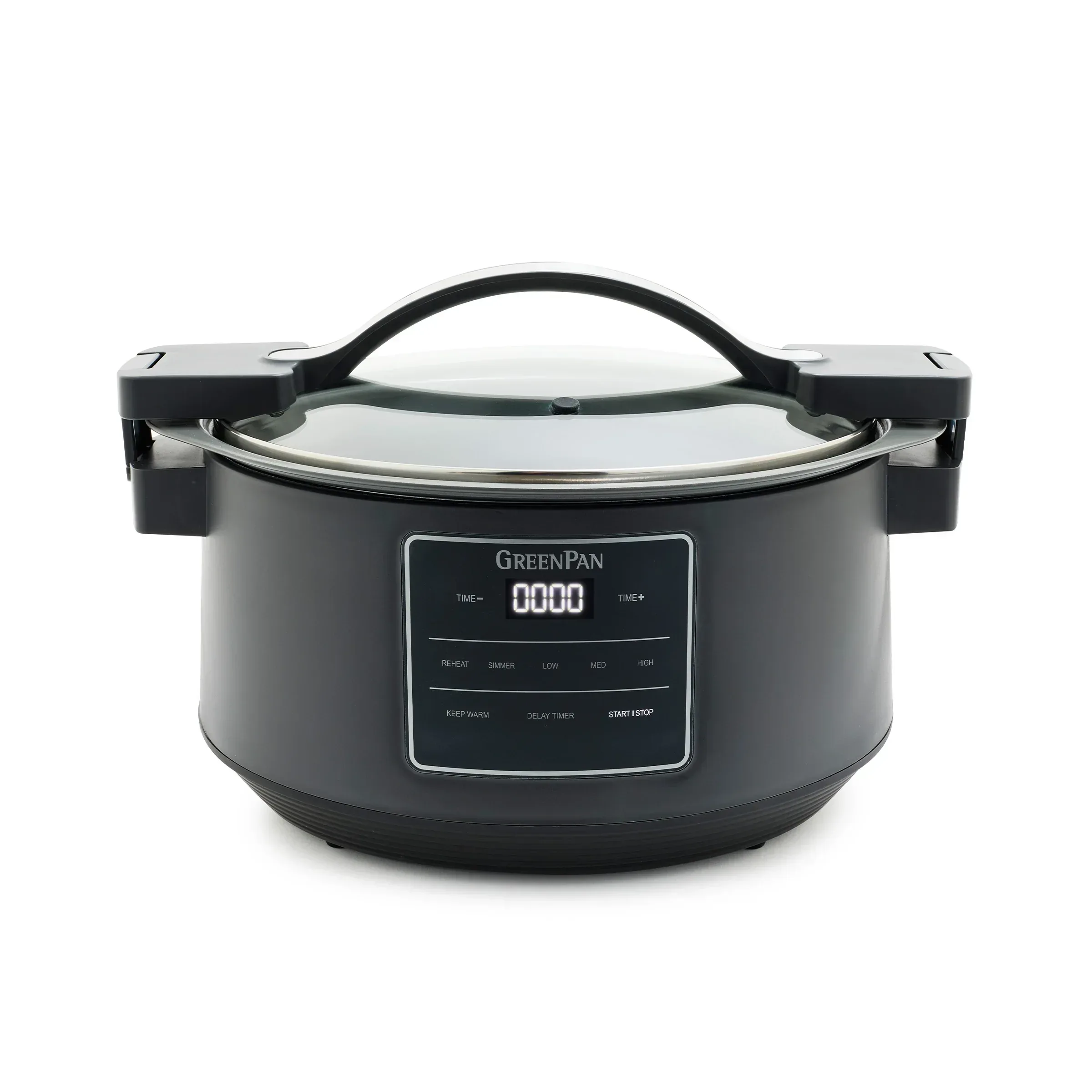 GreenPan 8 Quart Family Size Locking Lid Slow Cooker, Cream - Image 10
