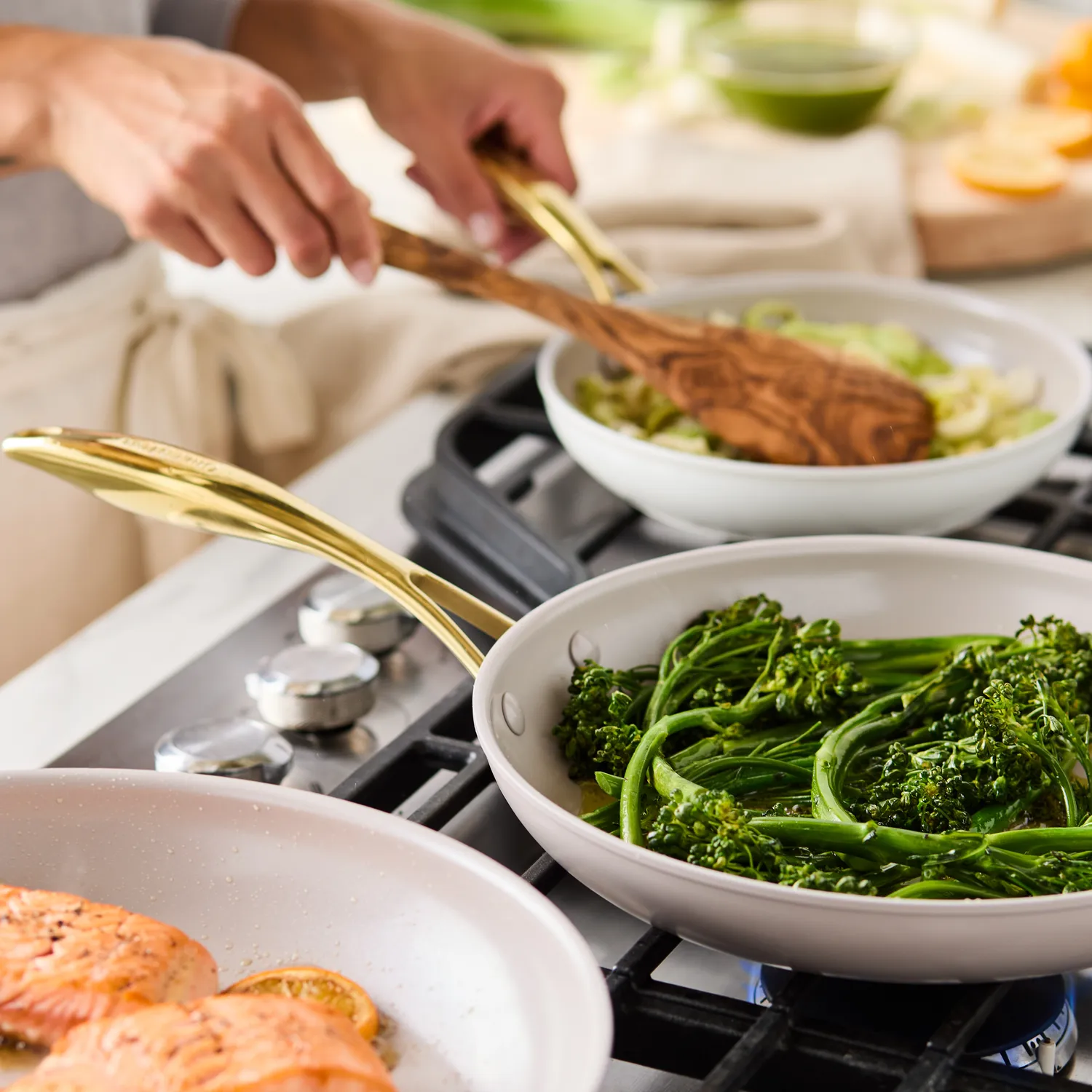 GreenPan Hamptons Skillets, Set of 3 - Image 3