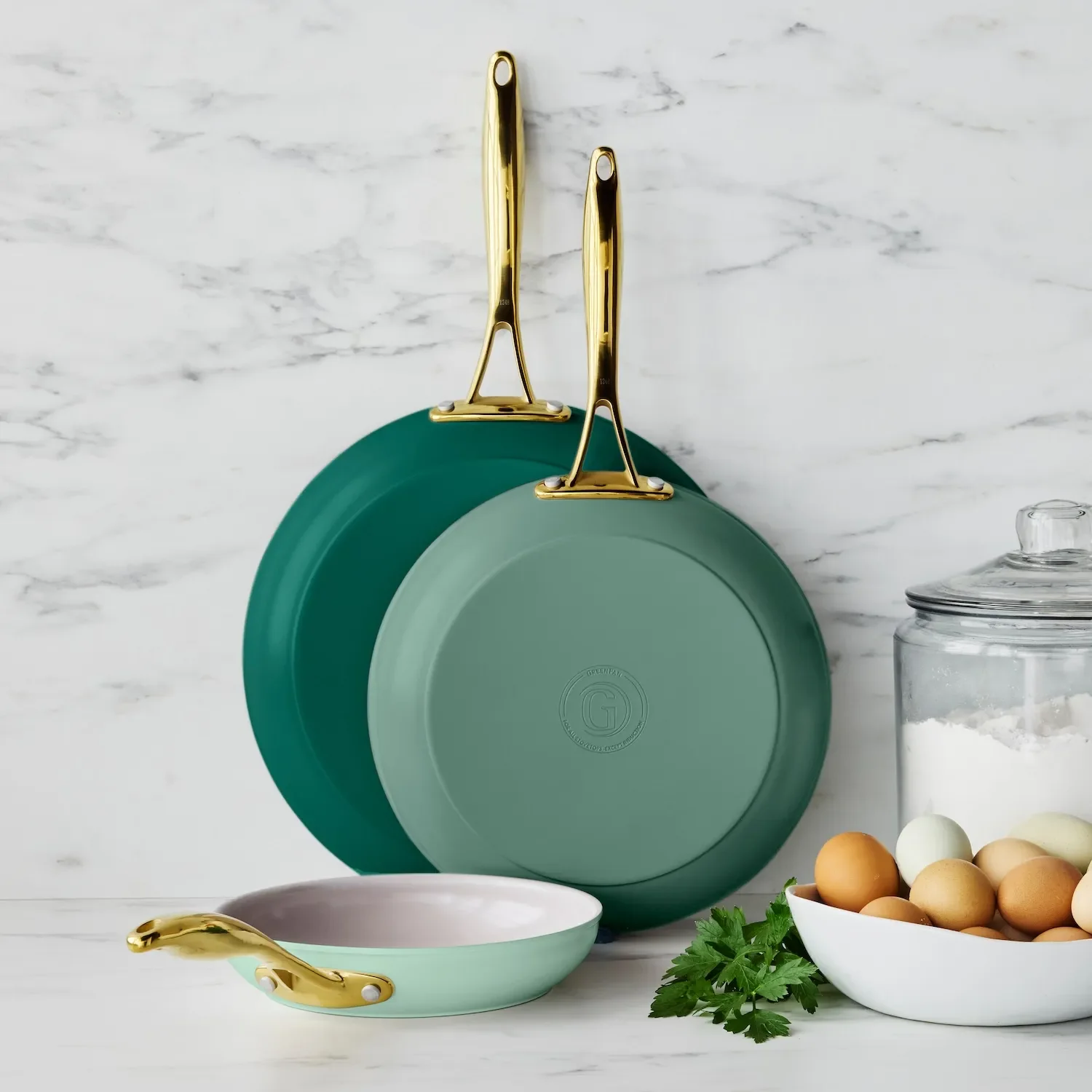 GreenPan Hamptons Skillets, Set of 3 - Image 9