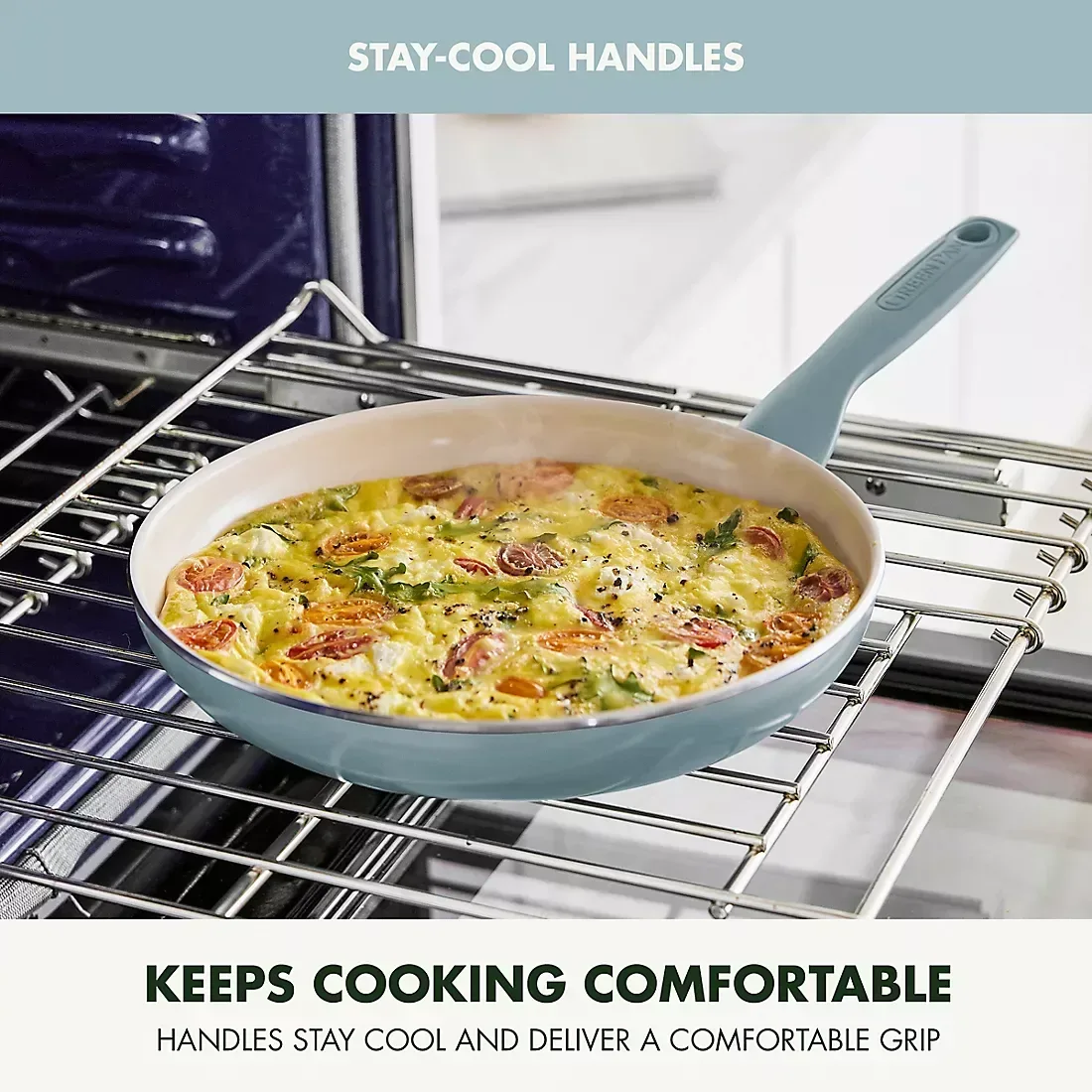 GreenPan Rio 10-Pc. Cookware Set - Blue - Image 5