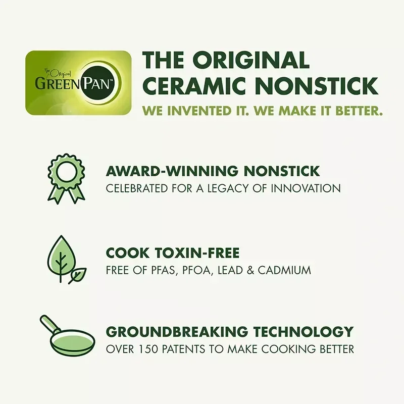 GreenPan Rio 10-Pc. Cookware Set - Taupe - Image 6