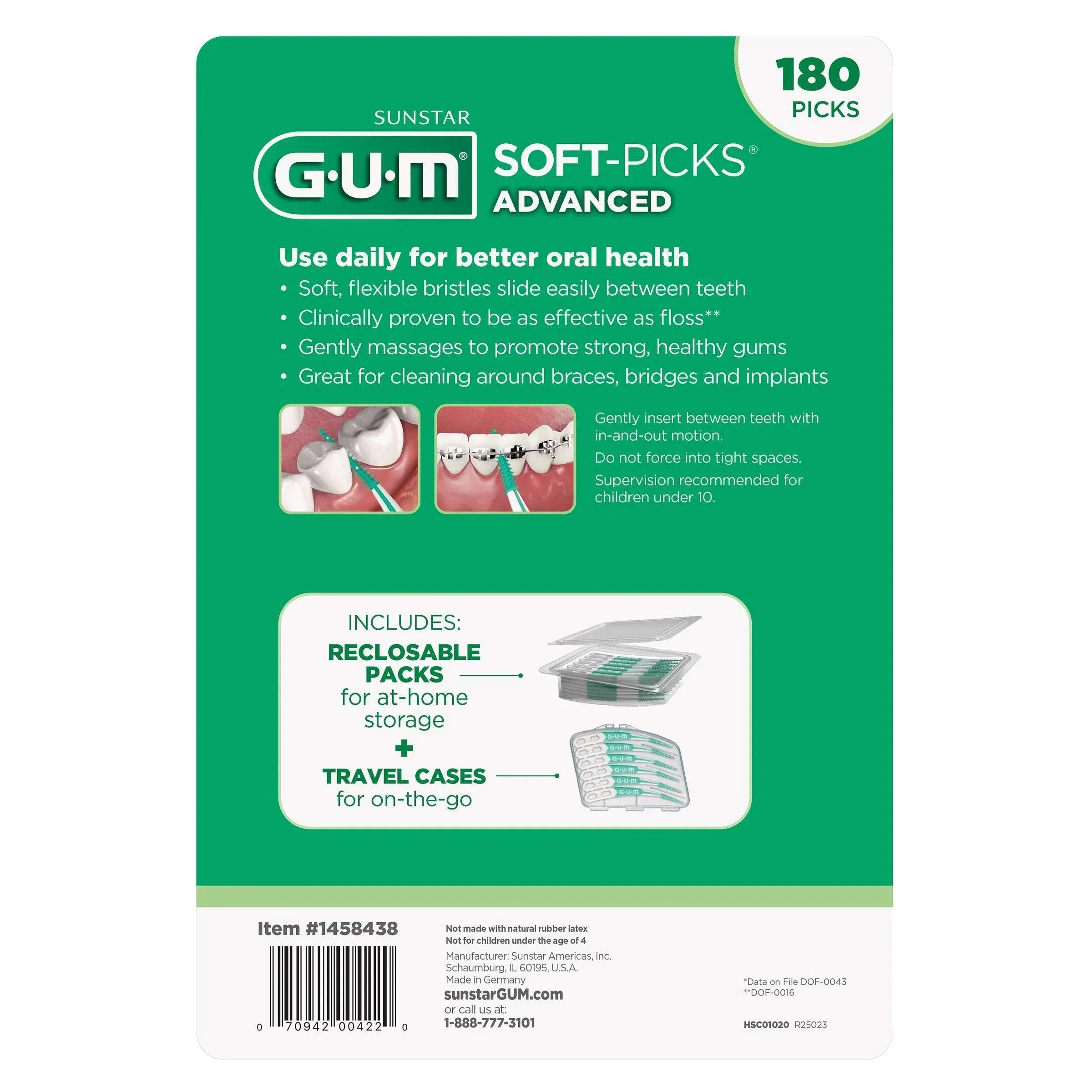 GUM Soft-Picks Advanced Mint, 180-count - Image 2