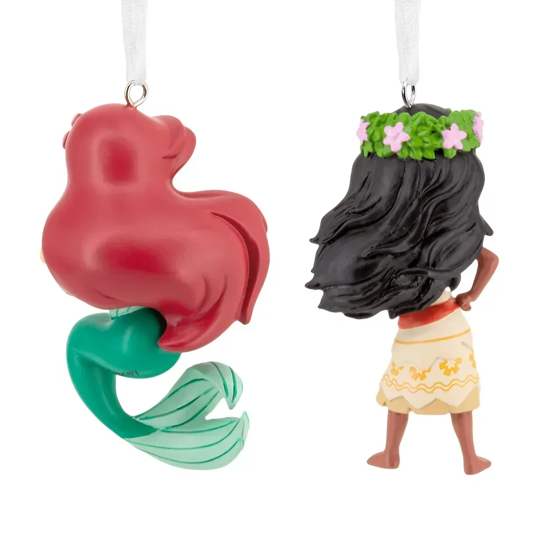 Hallmark Disney Princess Ariel and Moana, Set of 2 Ornaments - Image 2