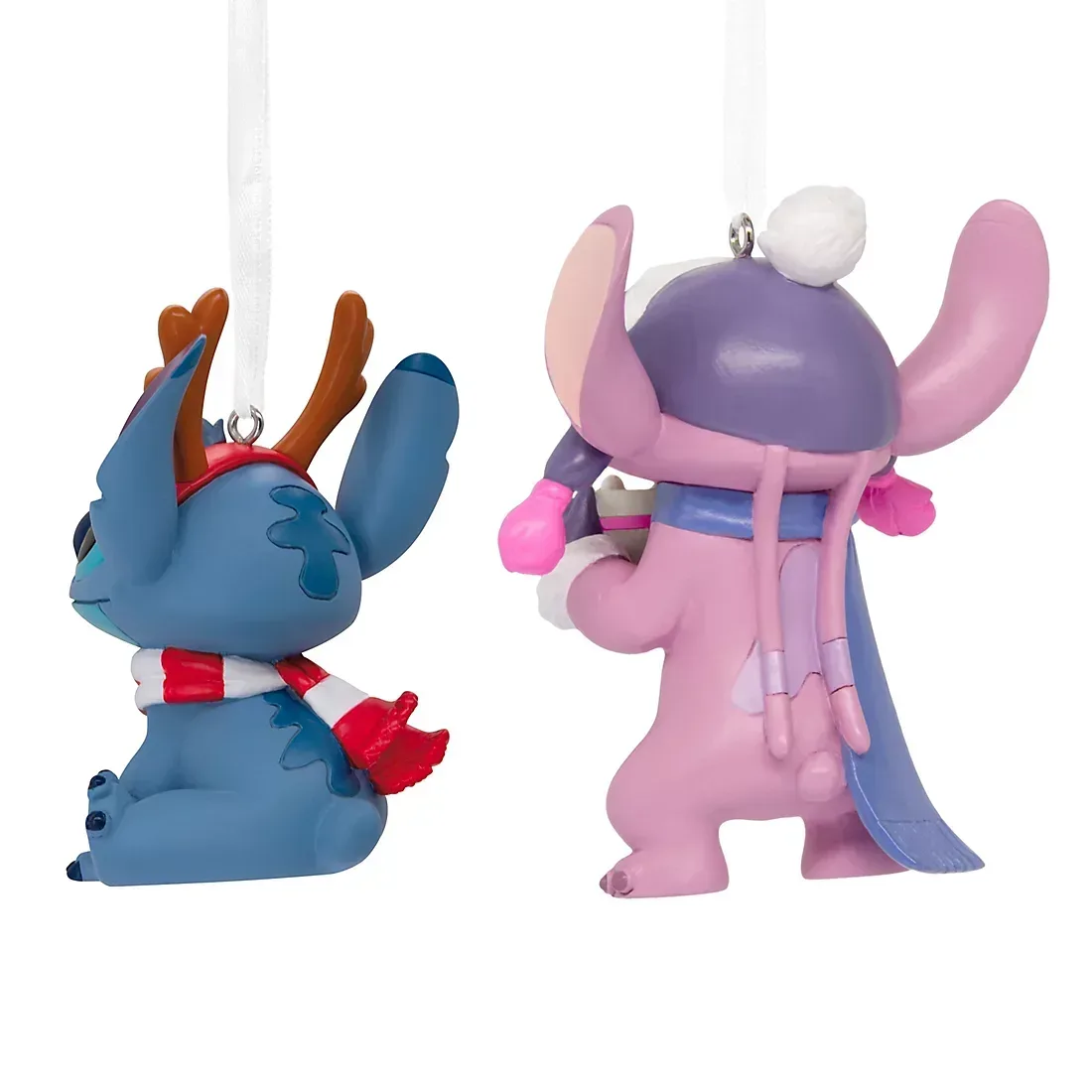 Hallmark Disney Stitch Reindeer Stitch and Angel, Set of 2 Ornaments - Image 2