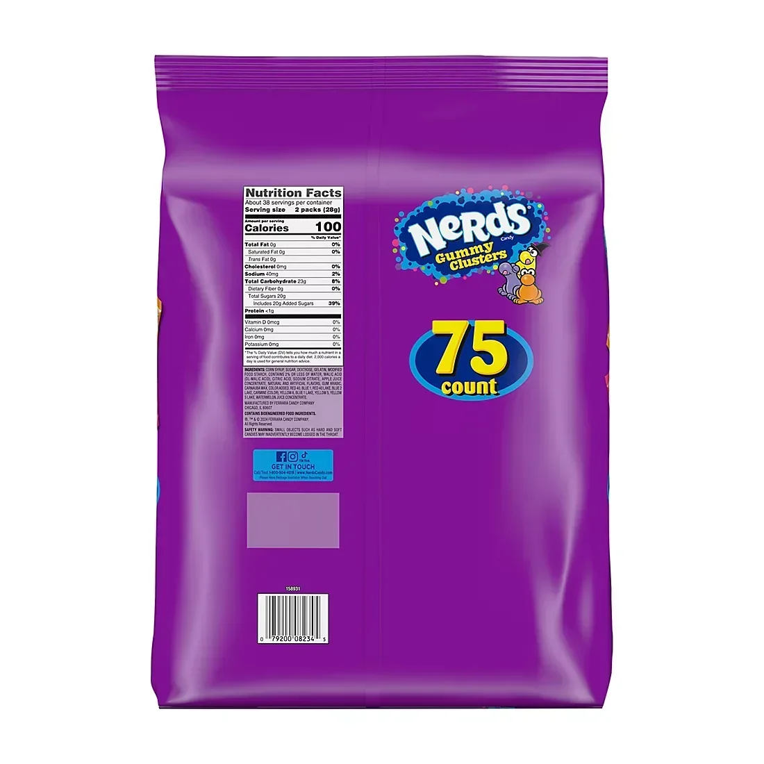 Halloween Nerds Gummy Clusters, 75 ct. - Image 3