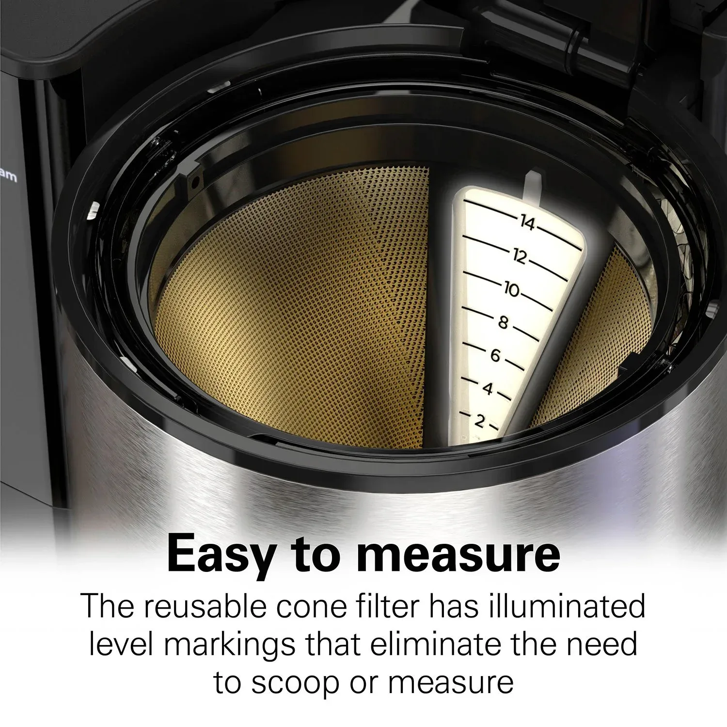 Hamilton Beach 14-Cup Easy Measure Coffee Maker - Image 2