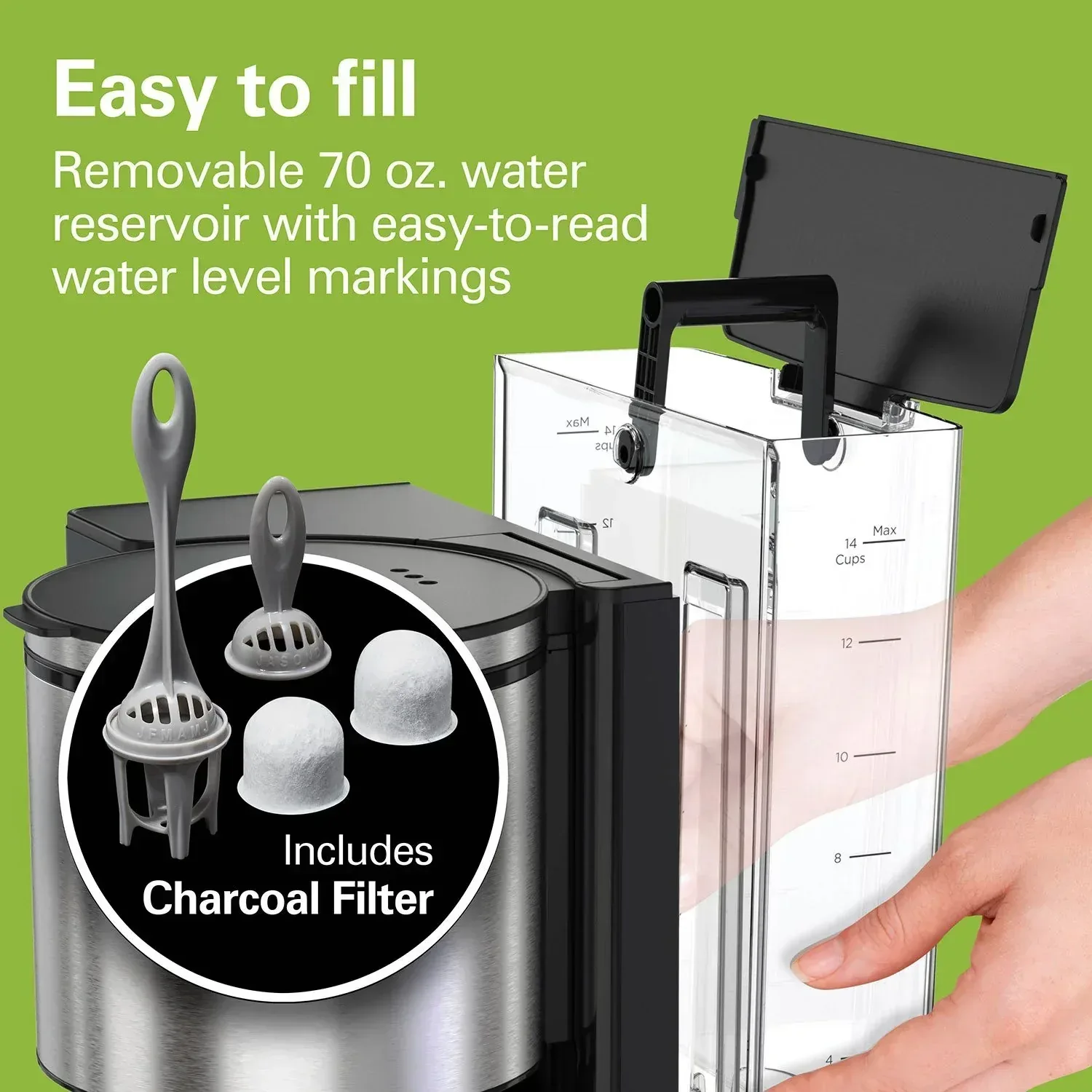 Hamilton Beach 14-Cup Easy Measure Coffee Maker - Image 3