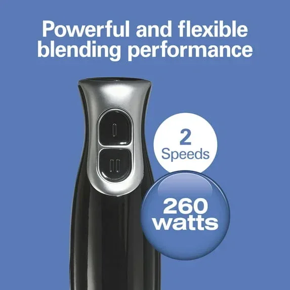 Hamilton Beach 2-Speed Immersion Hand Blender for Kitchen with Blending Wand & Whisk, Black - Image 7