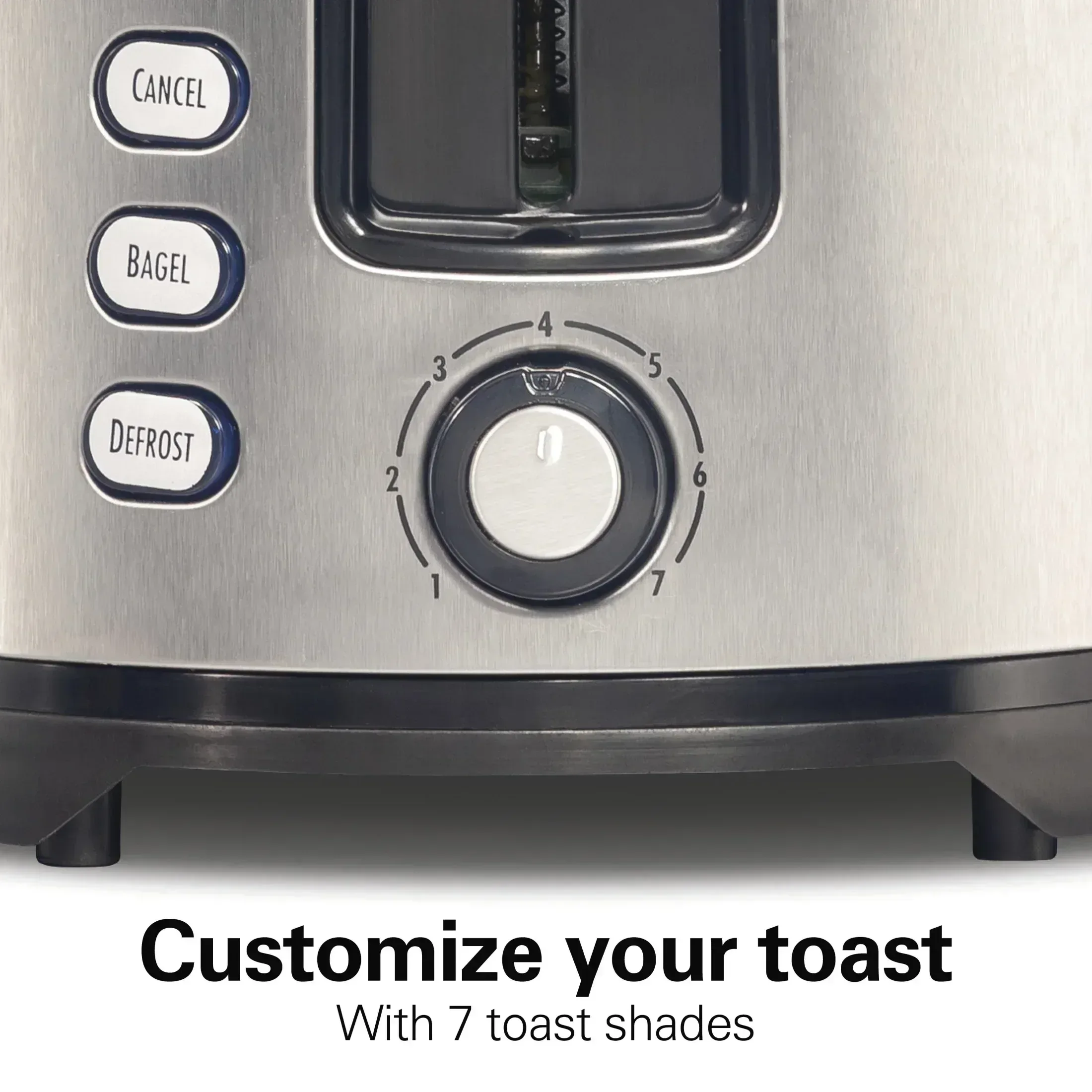 Hamilton Beach 2-Slice Bread and Bagel Toaster with Extra-Wide Slots and Drop-Down Crumb Tray, Black - Image 6