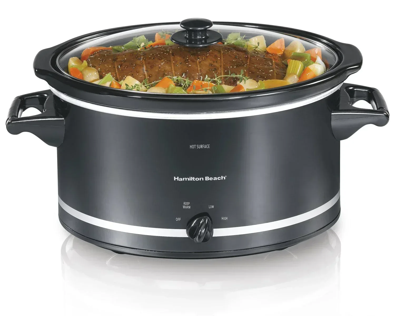 Hamilton Beach 8 Qt Slow Cooker, Stoneware Crock with Removable Pot - Image 10