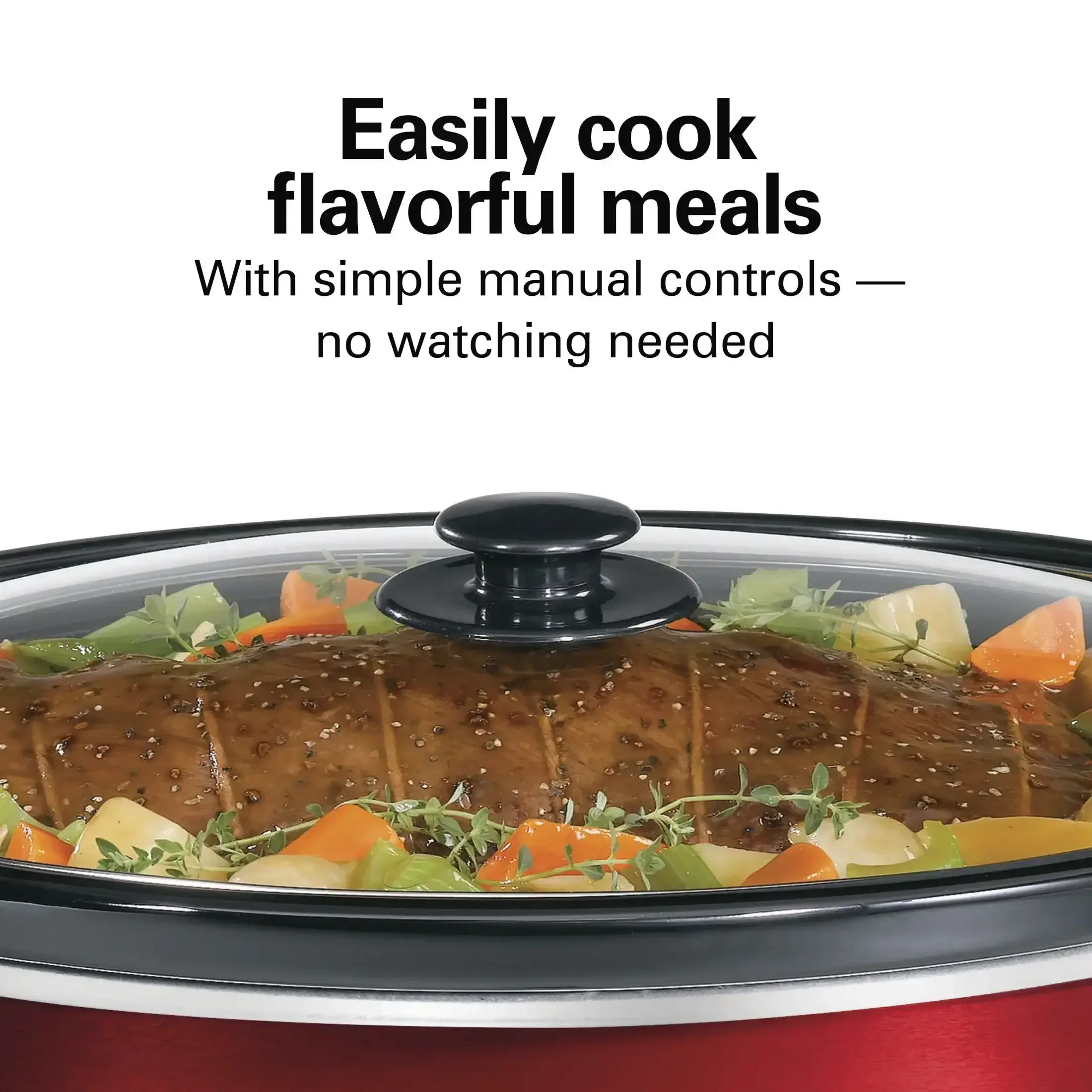 Hamilton Beach 8 Qt Slow Cooker, Stoneware Crock with Removable Pot - Image 16