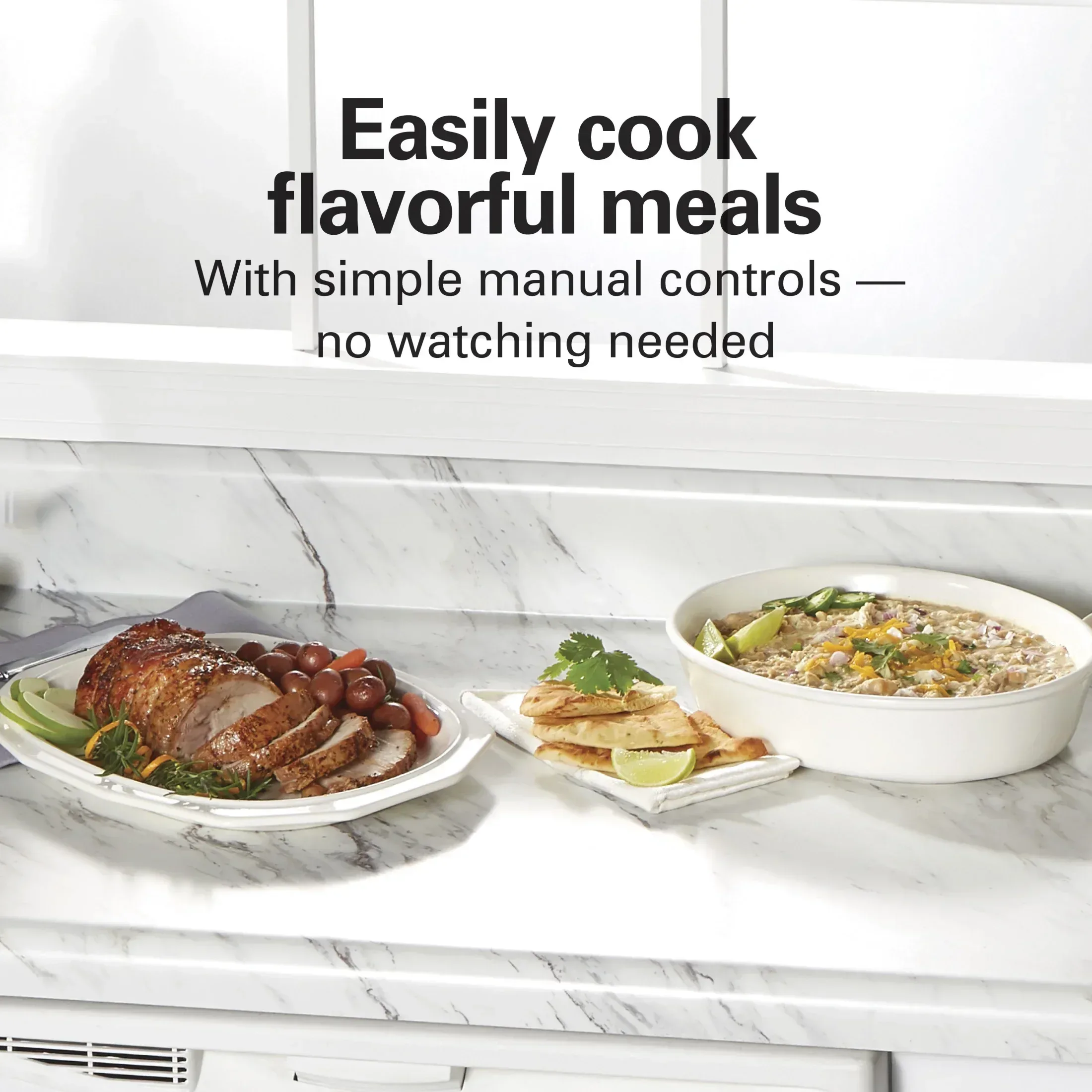 Hamilton Beach 8 Qt Slow Cooker, Stoneware Crock with Removable Pot - Image 3