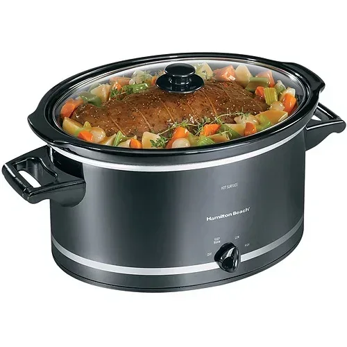 Hamilton Beach 8 Qt Slow Cooker, Stoneware Crock with Removable Pot - Image 9