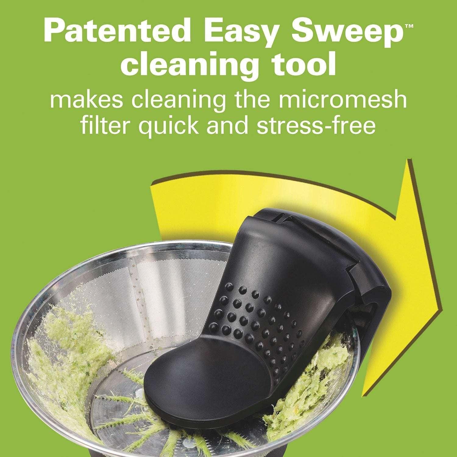 Hamilton Beach 800 Watt Easy Clean Juice Extractor with Easy Sweep Cleaning Tool - Image 3