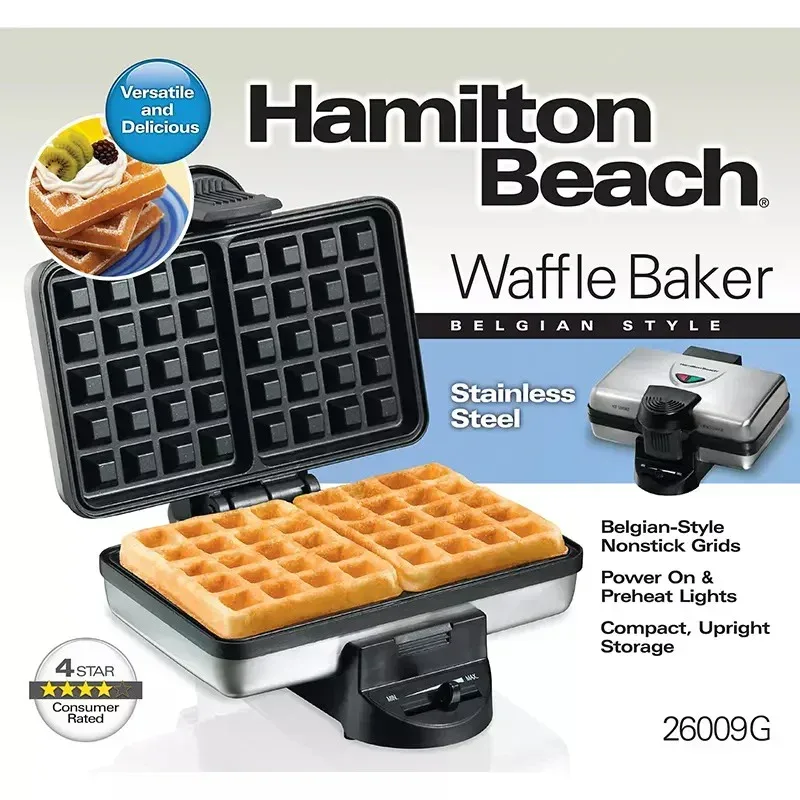 Hamilton Beach Belgian Style Waffle Maker - Image 6