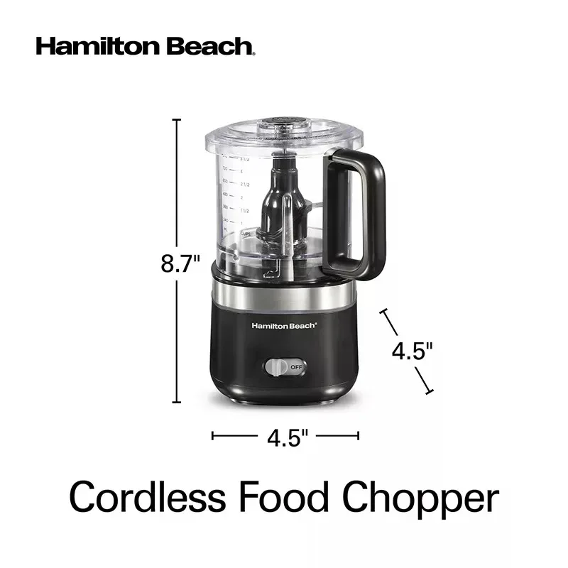 Hamilton Beach Cordless 4-Cup Food Chopper - Image 2