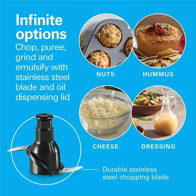 Hamilton Beach Cordless 4-Cup Food Chopper - Image 3