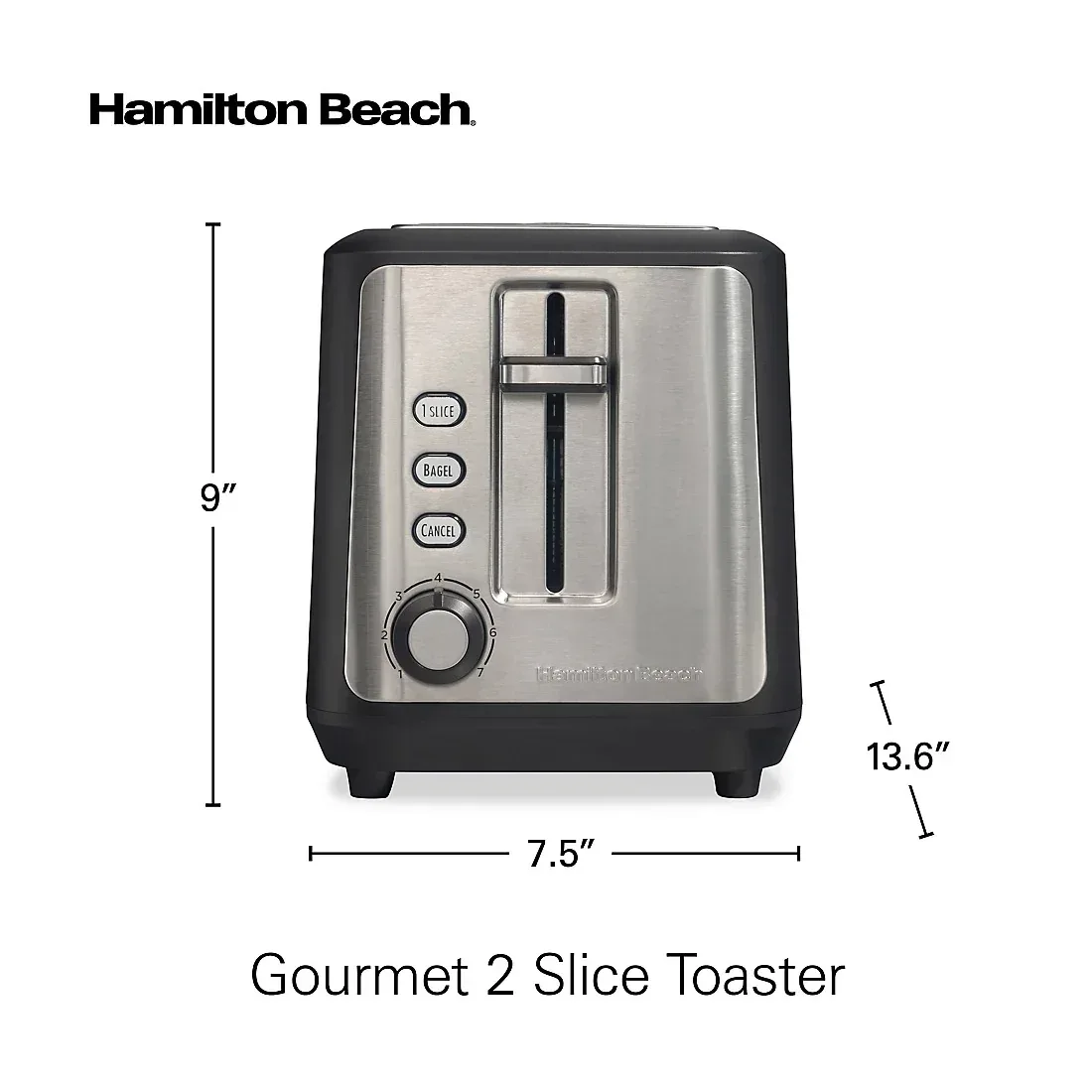 Hamilton Beach Gourmet 2-Slice Toaster - Image 3