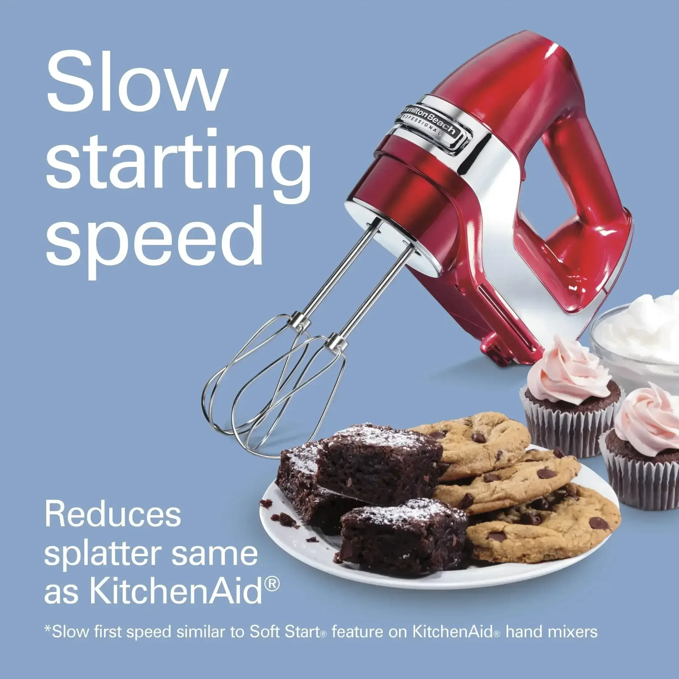 Hamilton Beach Professional 5-Speed Electric Hand Mixer with Slow Start & QuickBurst Technology, Mixer for Kitchen - Image 10