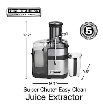 Hamilton Beach Professional Super Chute Easy Clean Juice Extractor - Image 2