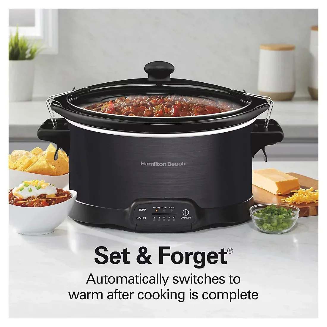 Hamilton Beach Programmable Stay or Go Cooker, 7 Quart - Image 4