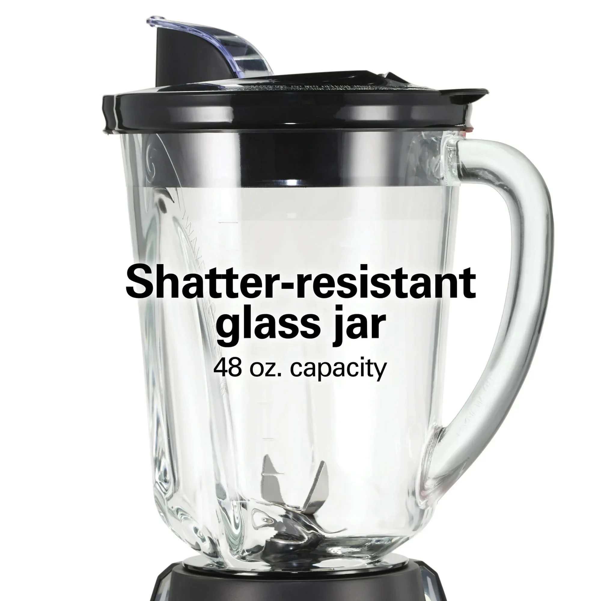 Hamilton Beach Wave Action Blender for Kitchen, 48 oz Jar for Smoothies and Shakes, Black - Image 4