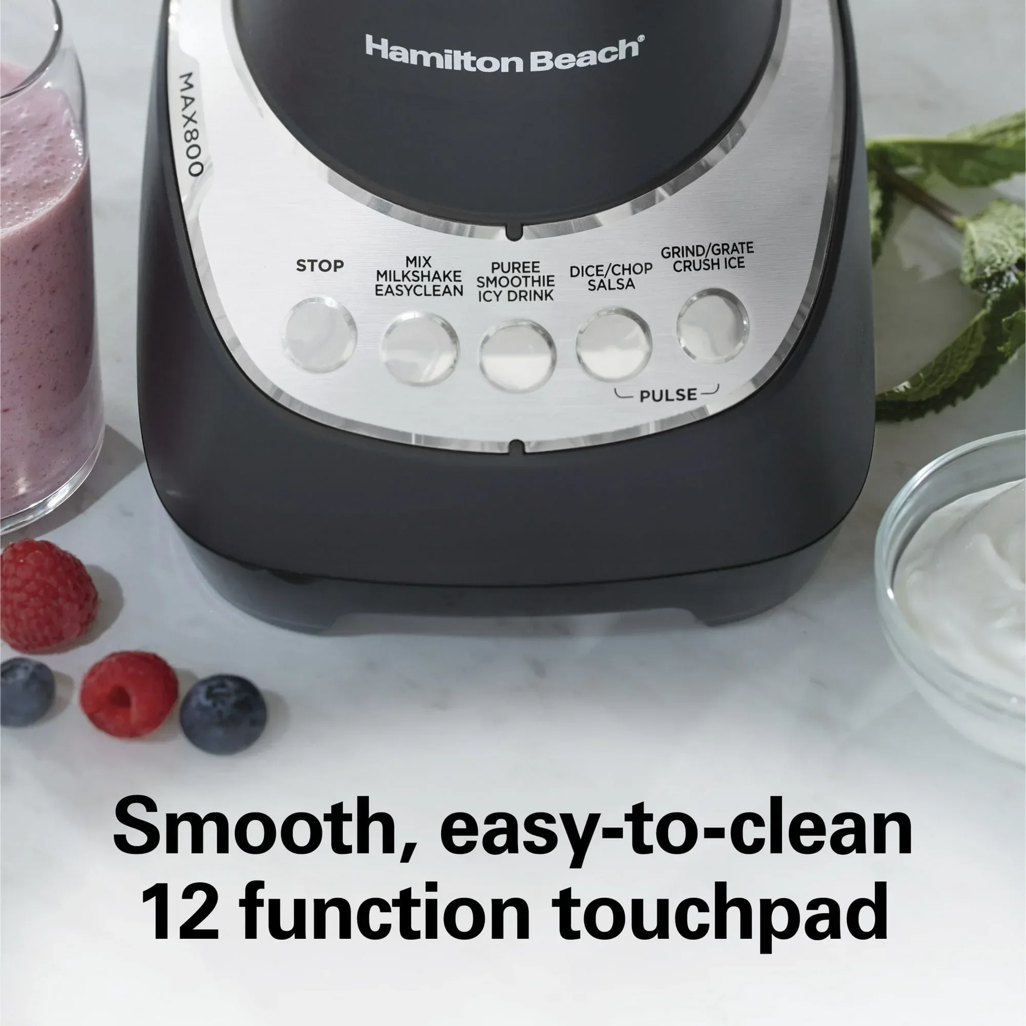 Hamilton Beach Wave Action Blender for Kitchen, 48 oz Jar for Smoothies and Shakes, Black - Image 6