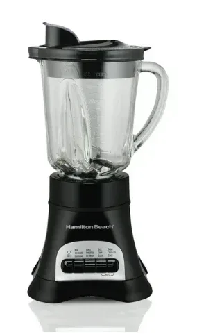 Hamilton Beach Wave Crusher Multi-Function Blender, 40 oz Glass Jar, Black, 58165 - Image 2