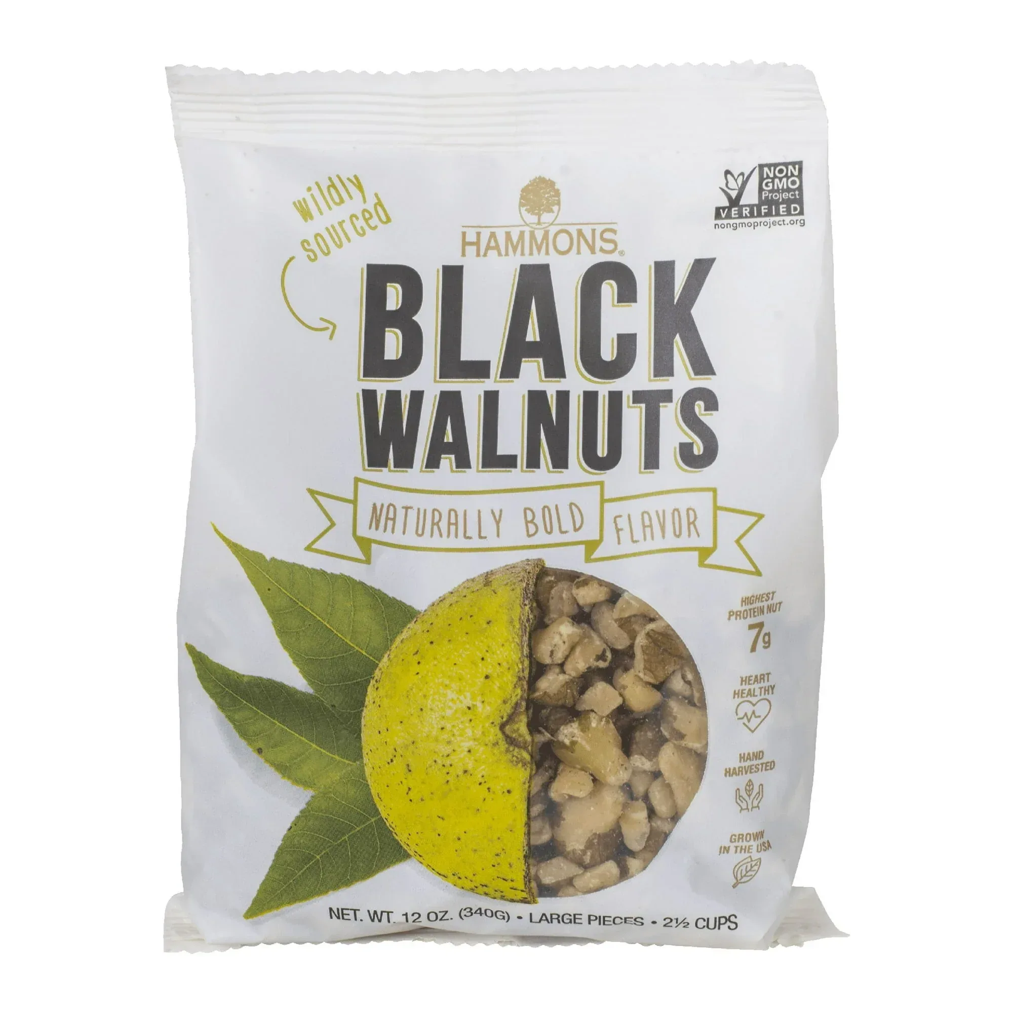 Hammons Black Walnuts Large Pieces, 12 oz - Image 2