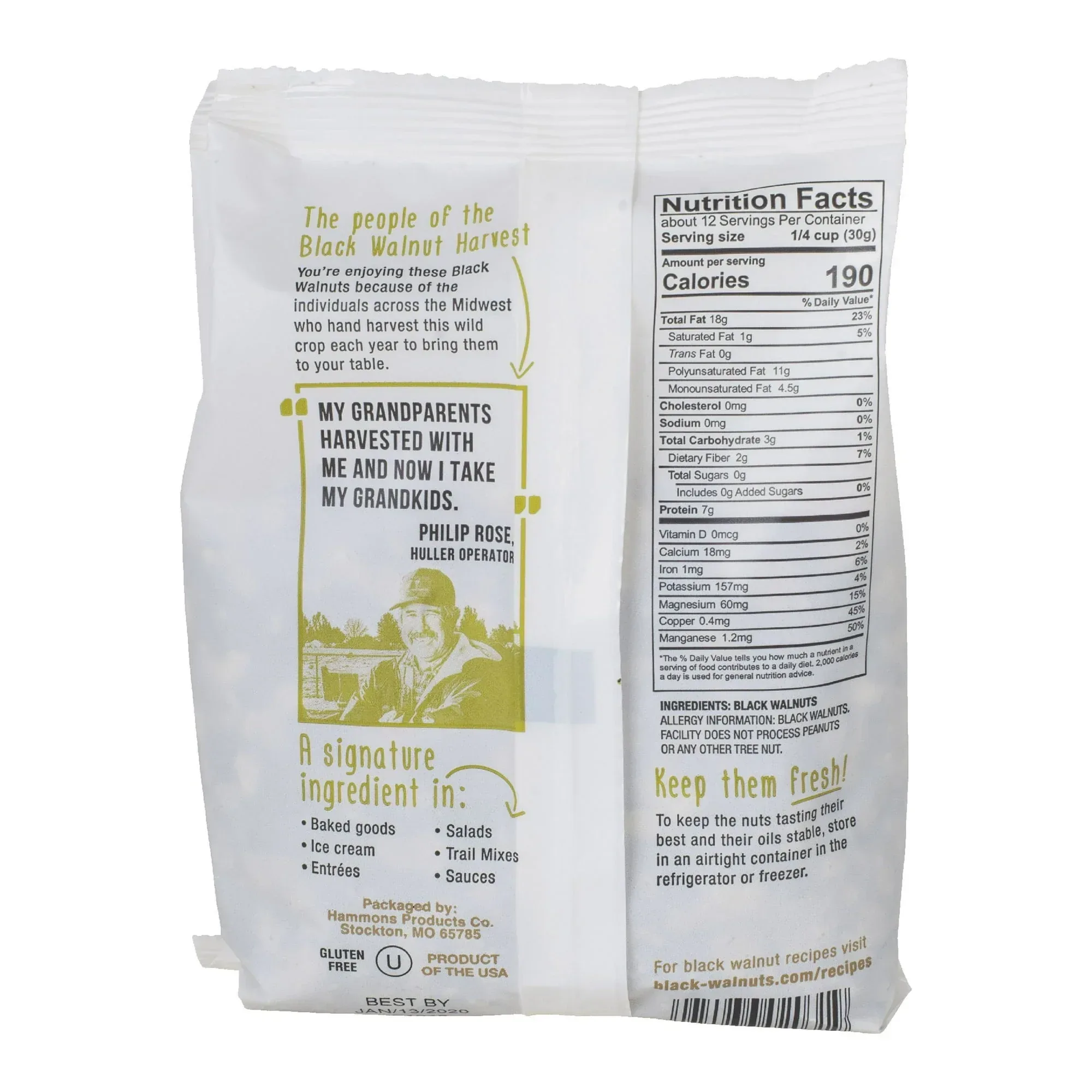 Hammons Black Walnuts Large Pieces, 12 oz - Image 3