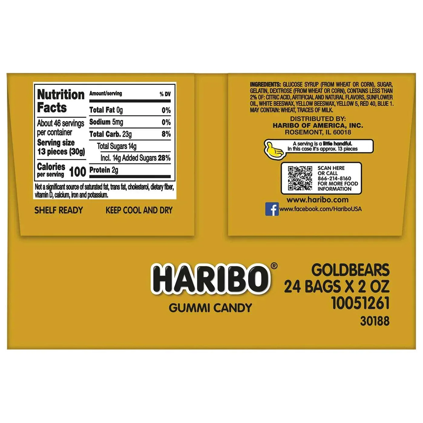 Haribo Goldbears Gummi Candy, 2 oz, 24-count - Image 5