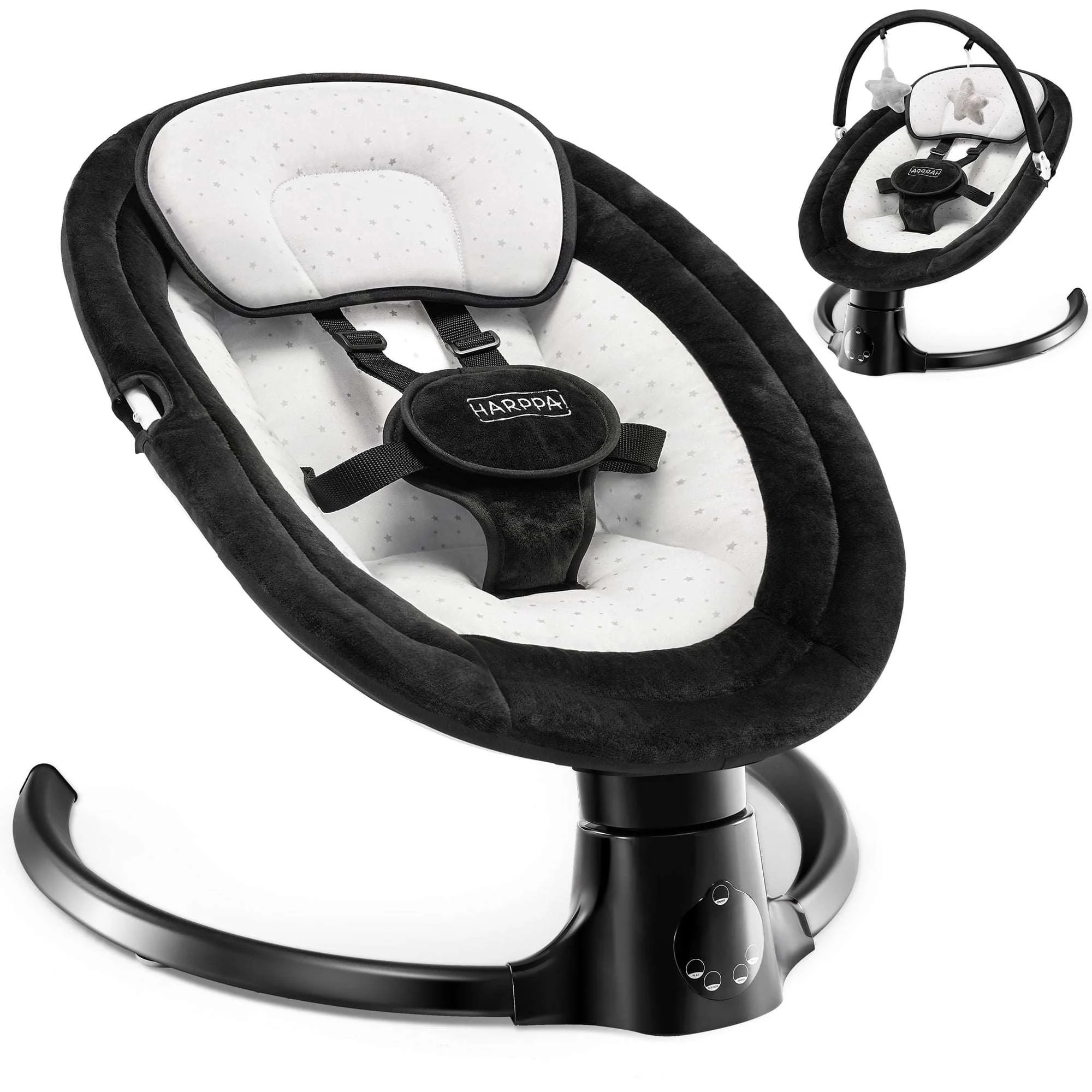 HARPPA Baby Swing for Infants with Remote Control, 5 Sway Speed, 10 Lullabies