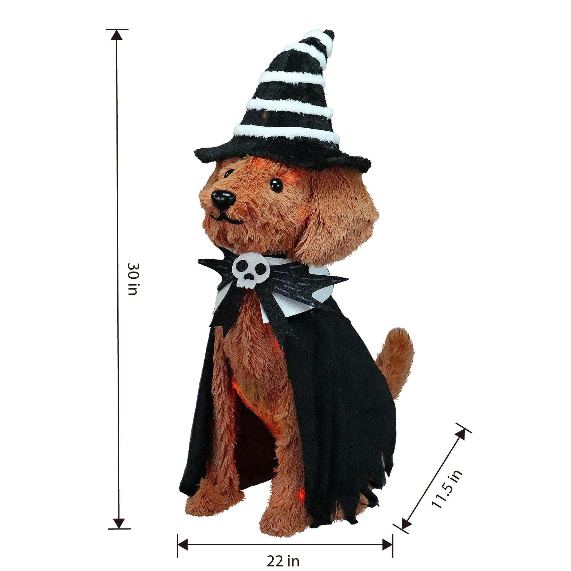 Haunted Living 2-ft Lighted Doodle Witch Dog Decoration - Image 3