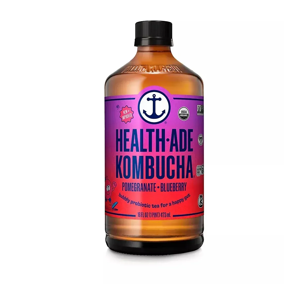 Health-Ade Pomegranate Blueberry Kombucha, 6 pk./16 oz. - Image 2