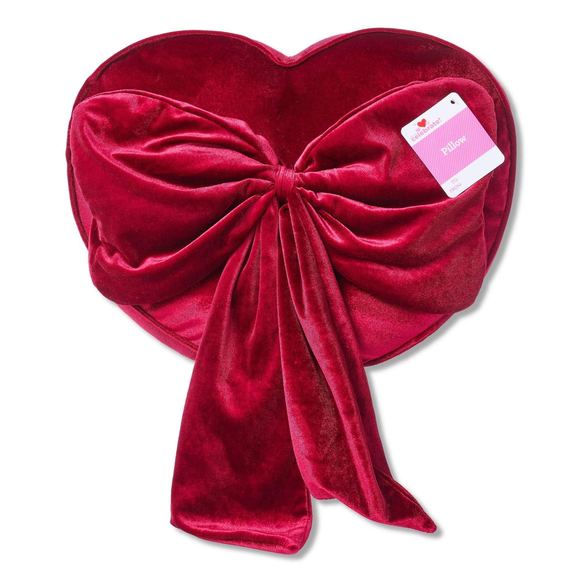 Heart-Shaped Decorative Pillow, Red, 14", Valentine's Day by Way To Celebrate - Image 4