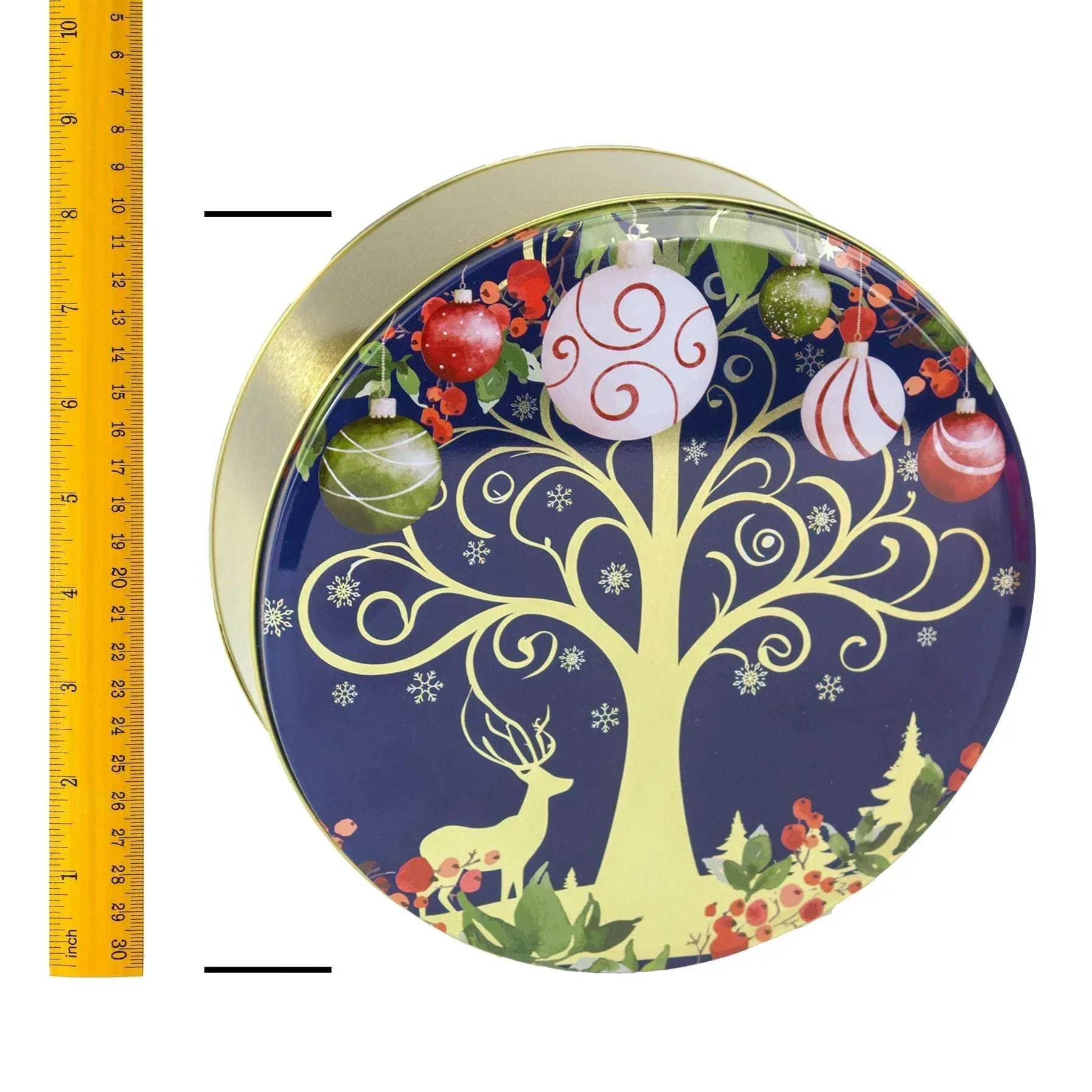 Hebert Mansion Medley Holiday Tin, 2.15 lbs Total - Image 2