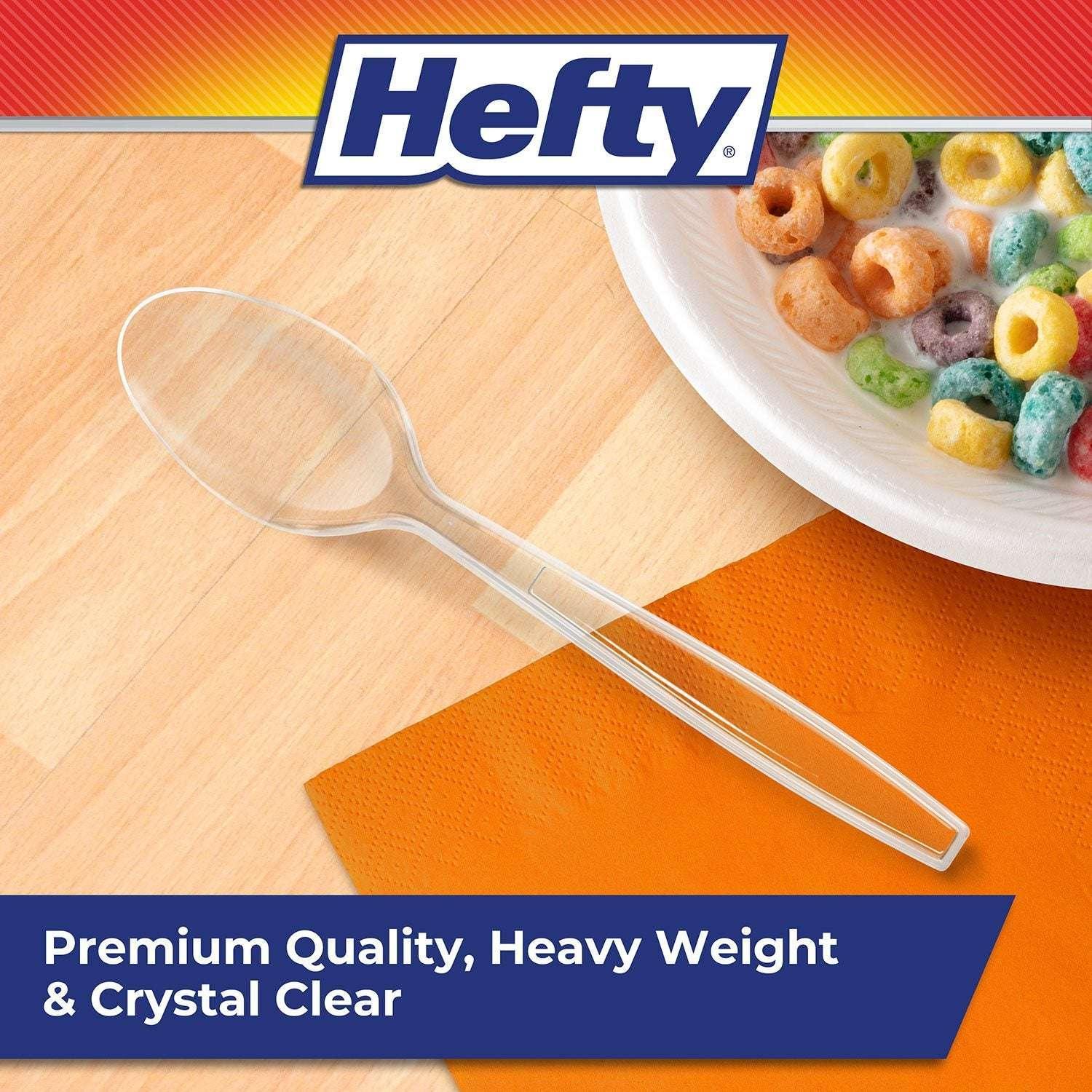 Hefty Clear Heavy-Weight Plastic Spoons 300 ct. - Image 3
