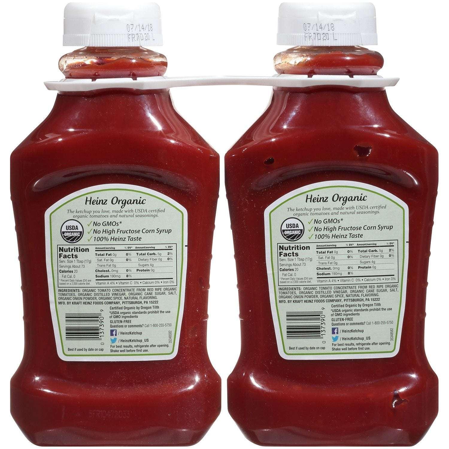 Heinz Organic Certified Tomato Ketchup, 44 oz., 2 pk. - Image 4