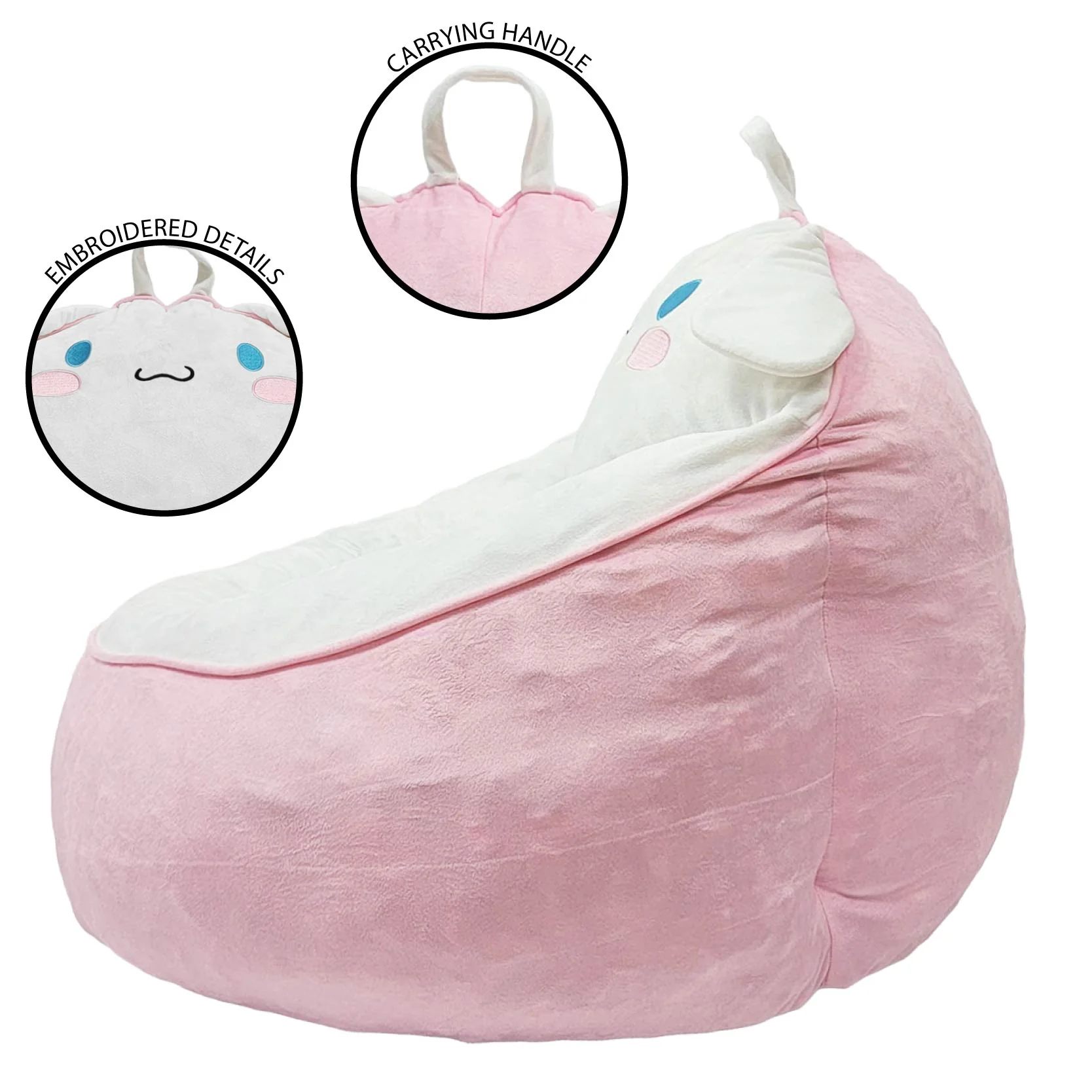 Hello Kitty and Friends Cinnamoroll Kids' Compressed Foam Bean Bag Chair - Image 4