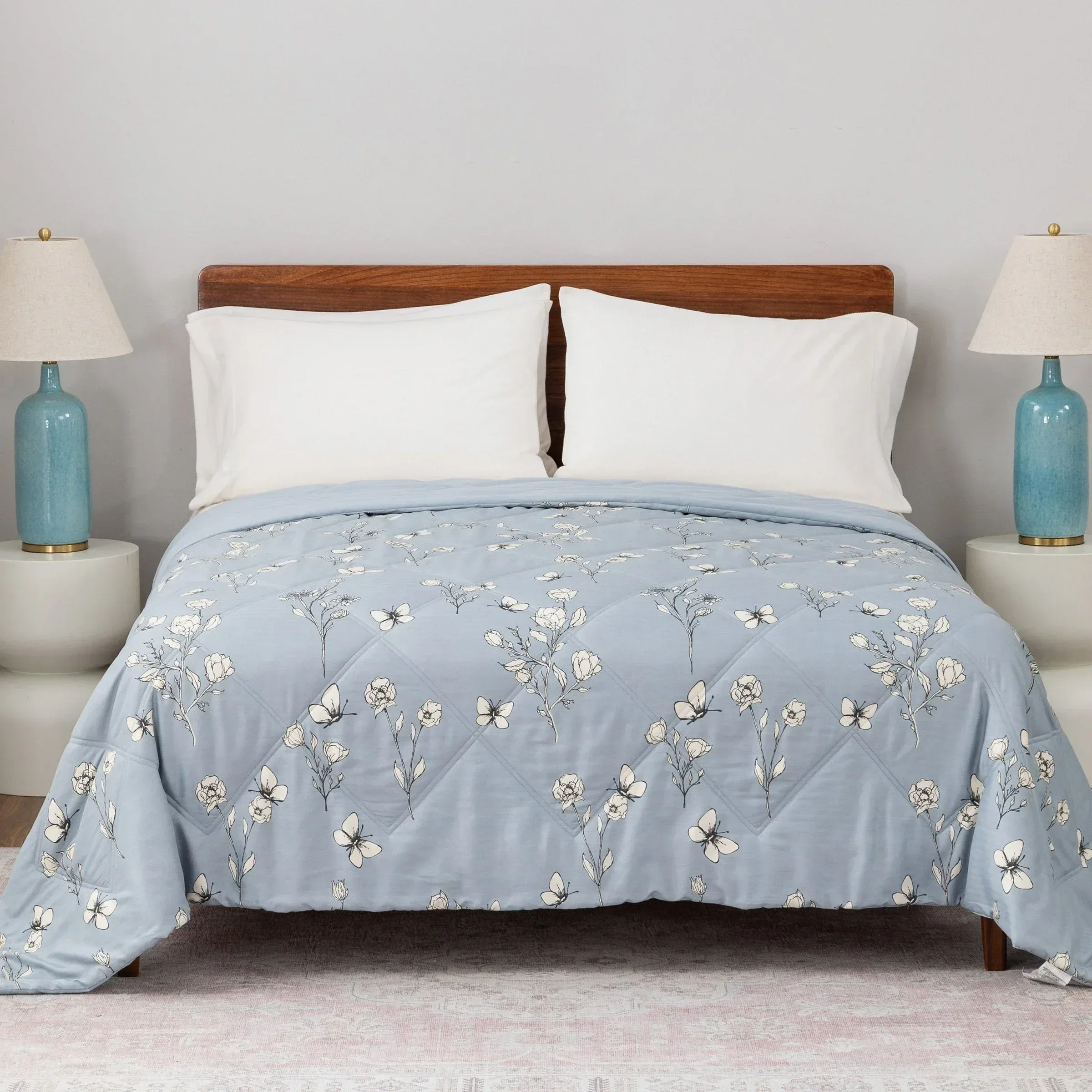 Herringbone Microfiber Down Alternative Blanket - Image 2