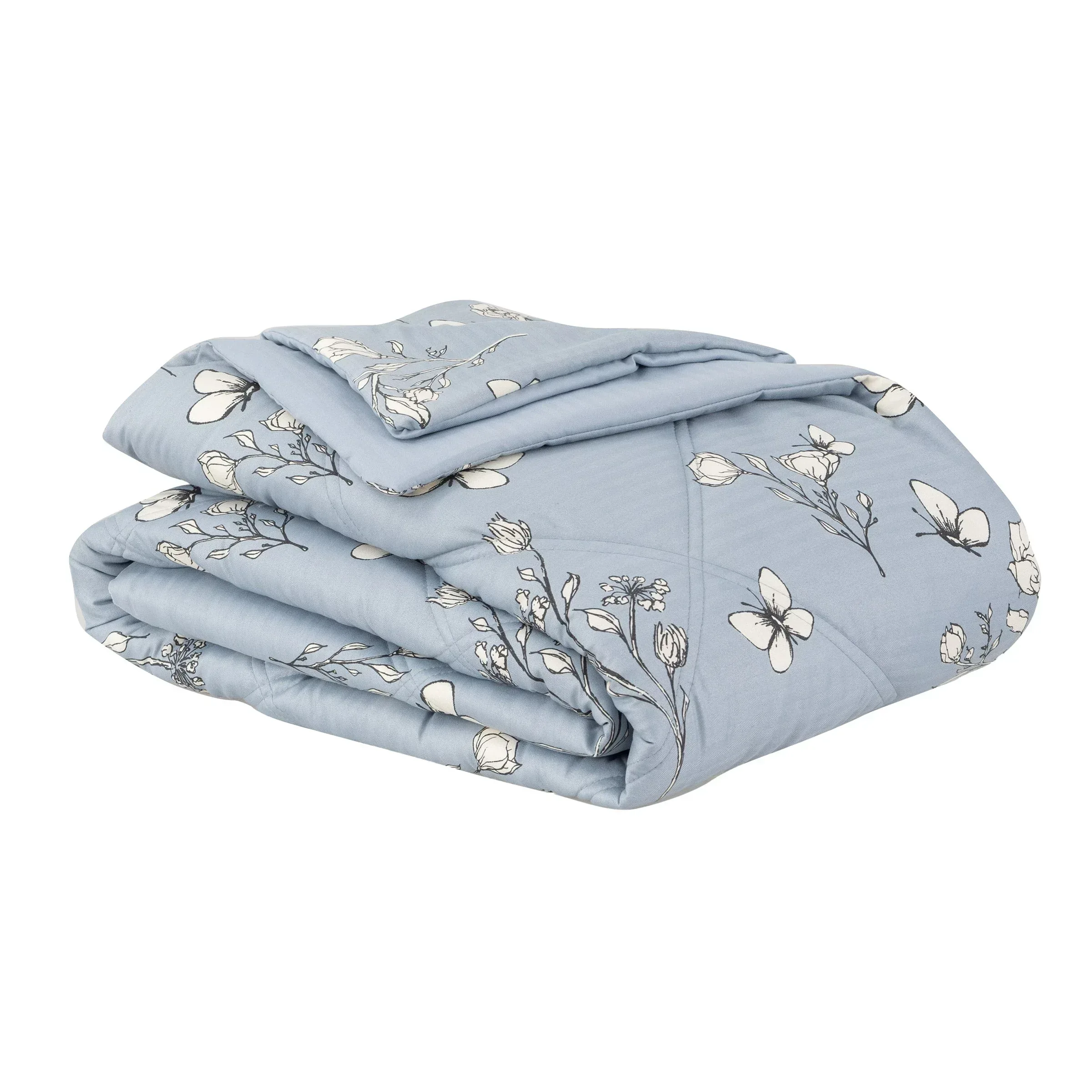 Herringbone Microfiber Down Alternative Blanket - Image 4