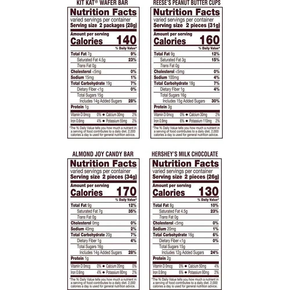 Hershey Assorted Chocolate Snack Size Candy, Variety Bag 15.57 Oz, 30 Pieces - Image 7