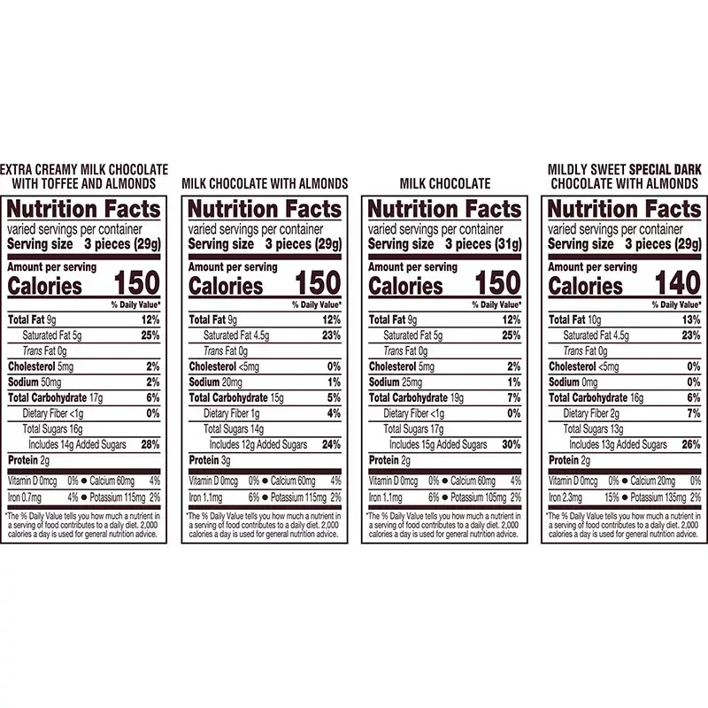 Hershey's Nuggets Snack Size Milk & Dark Chocolate Candy Bars, 145 pk./52 oz. - Image 6