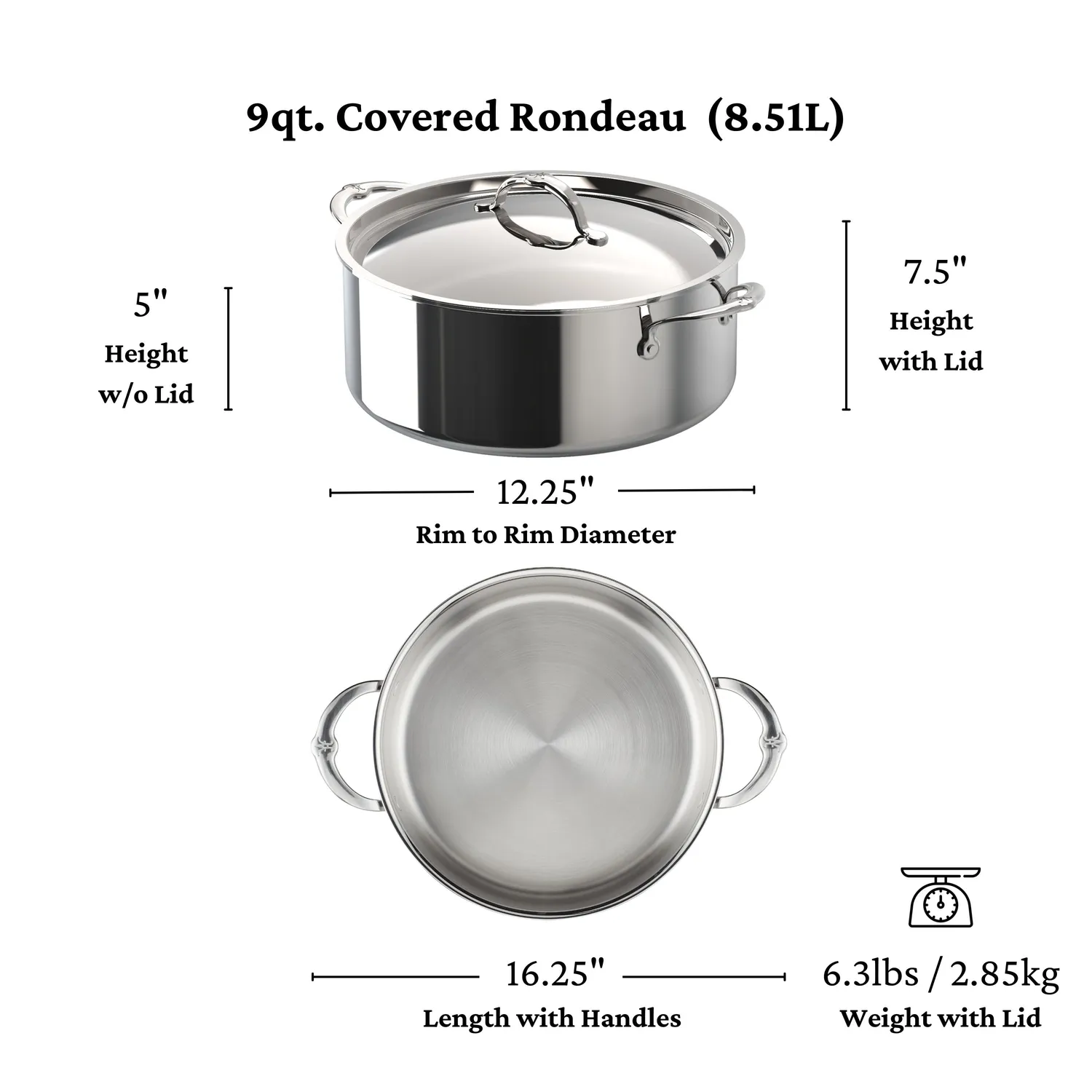 Hestan ProBond Luxe Stainless Steel Rondeau - Image 11