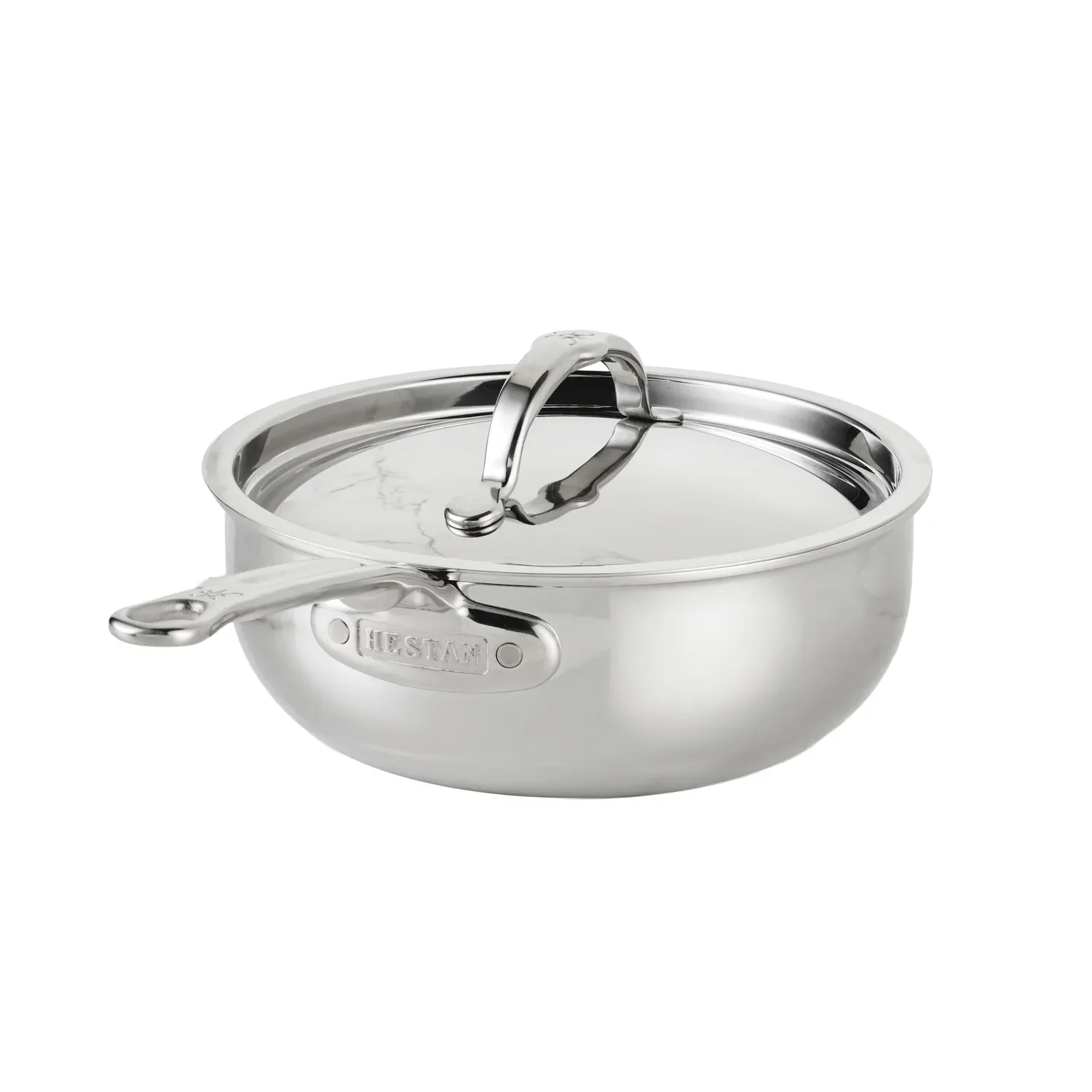 Hestan ProBond Luxe Stainless Steel Saucier with Lid, 2qt. - Image 5