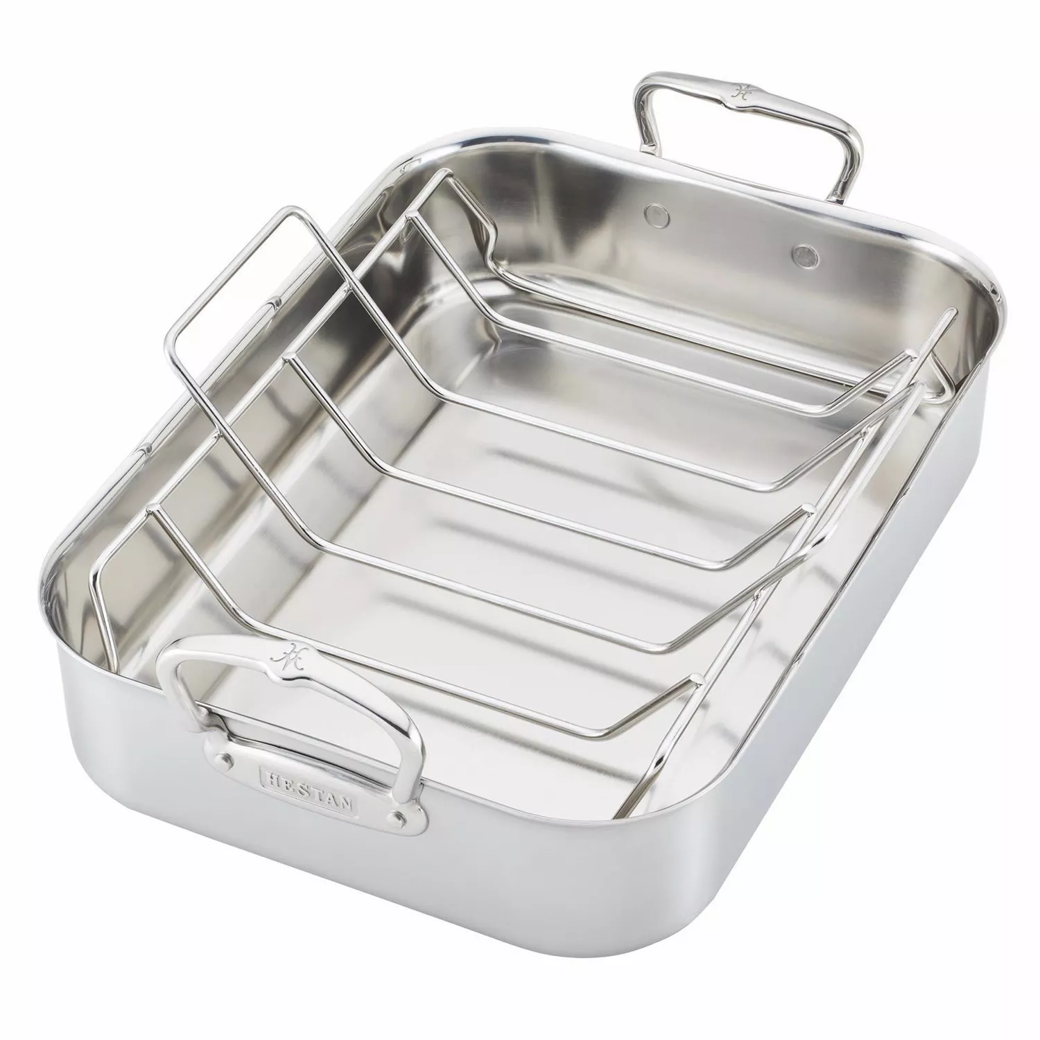 Hestan Provisions Roasting Pan with Stainless Steel Rack - Image 4