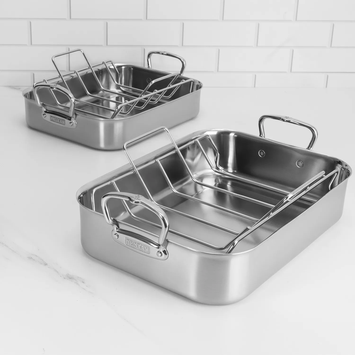 Hestan Provisions Roasting Pan with Stainless Steel Rack - Image 7